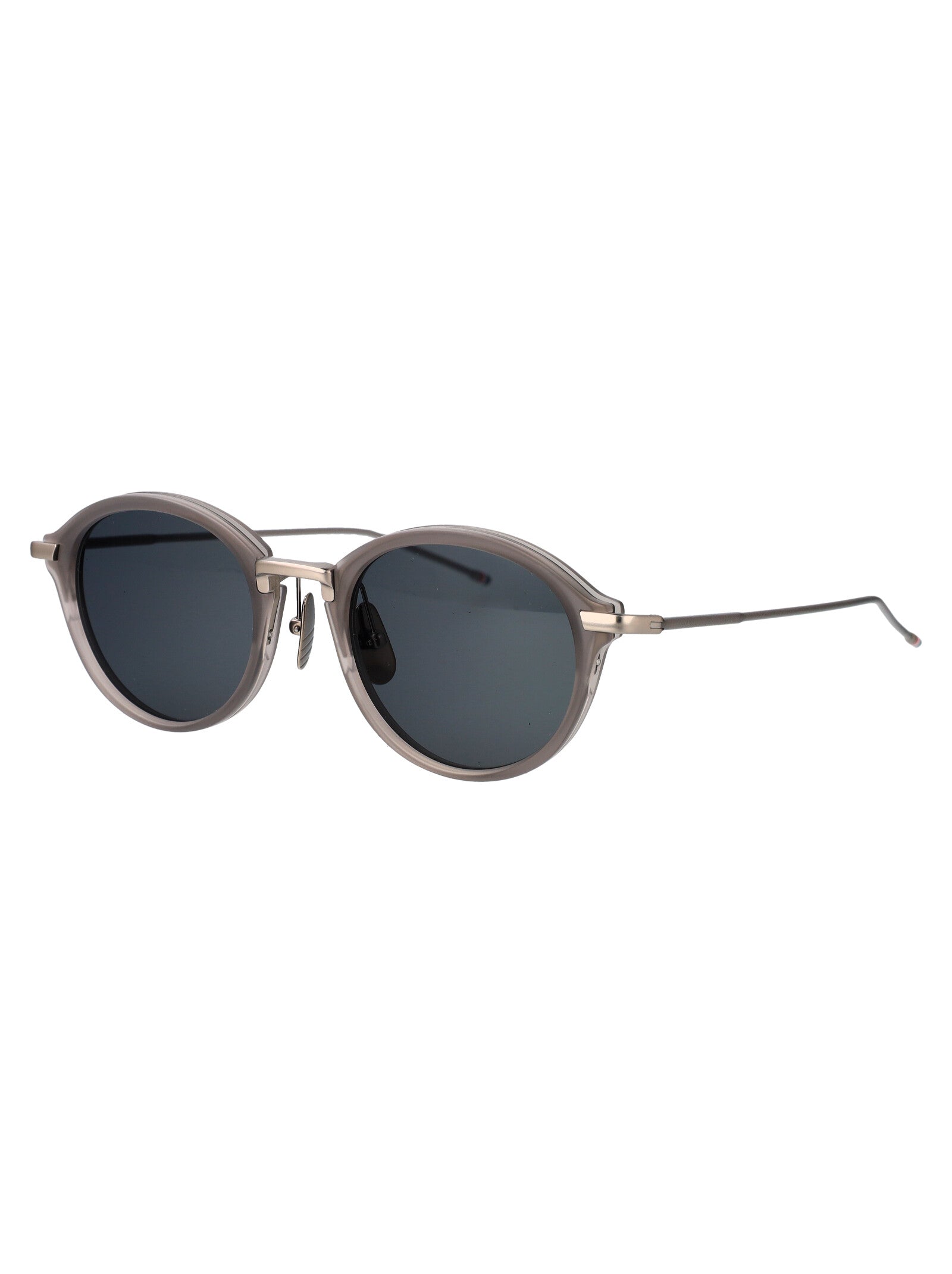 THOM BROWNE Unisex Satin Acetate/Titanium Sunglasses