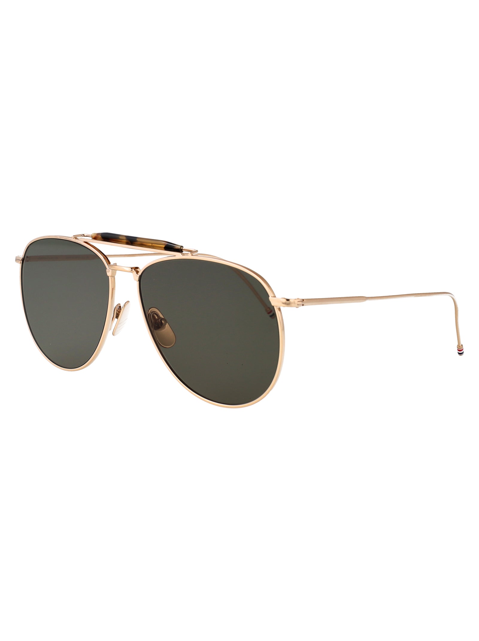 THOM BROWNE 12K Gold Titanium Sunglasses
