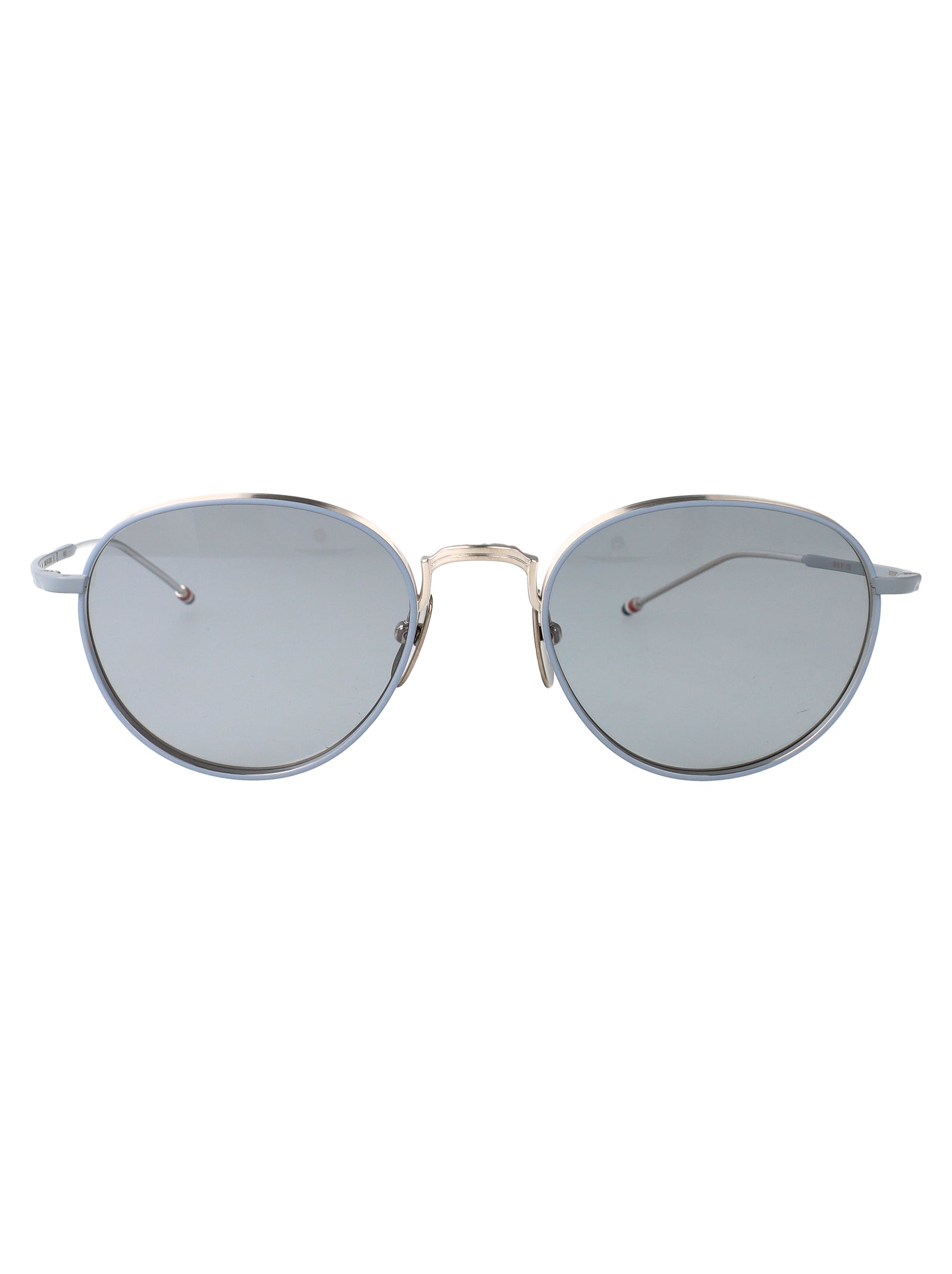 THOM BROWNE Unisex Titanium Sunglasses - SS25 Collection