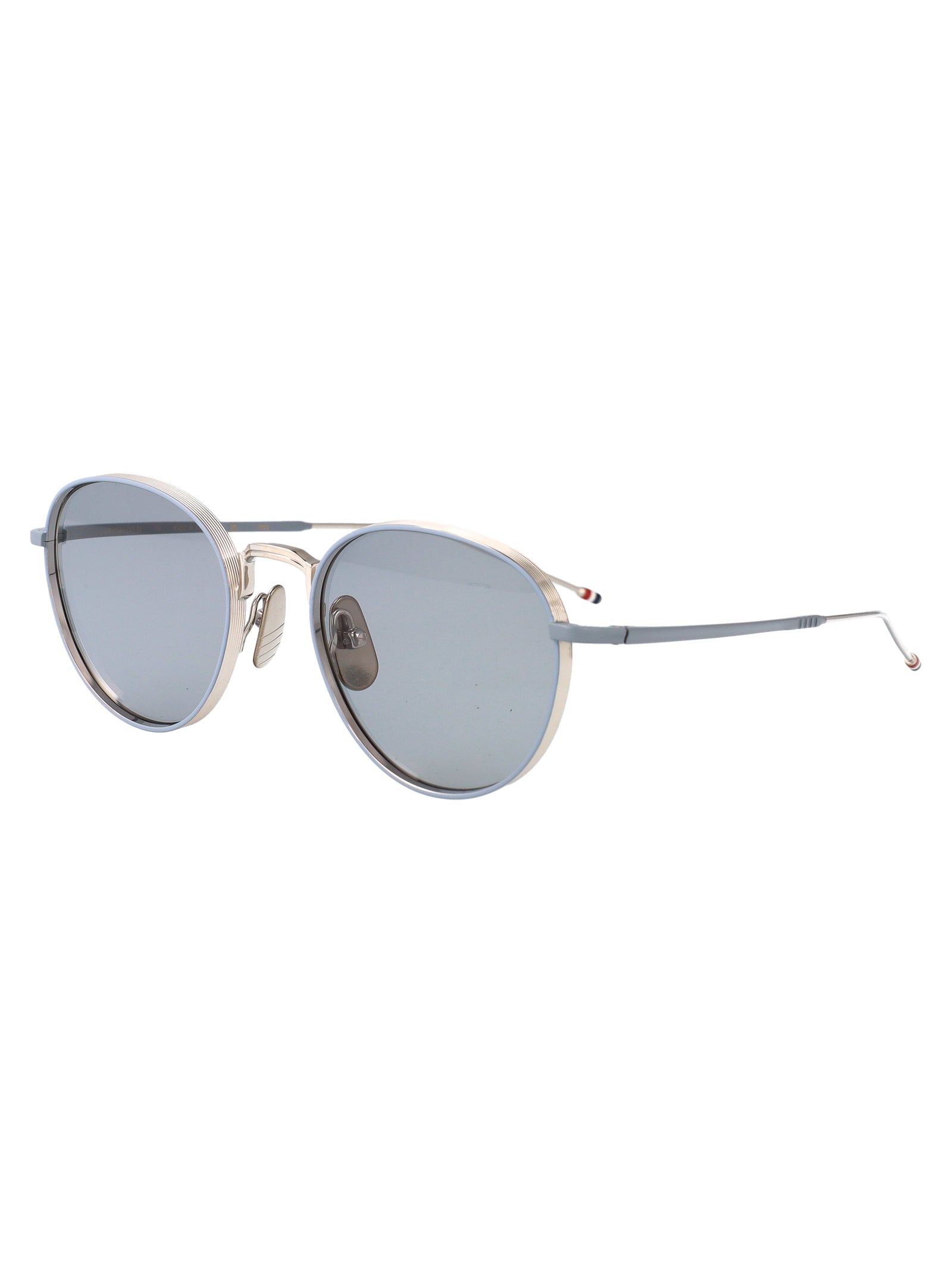 THOM BROWNE Unisex Titanium Sunglasses - SS25 Collection