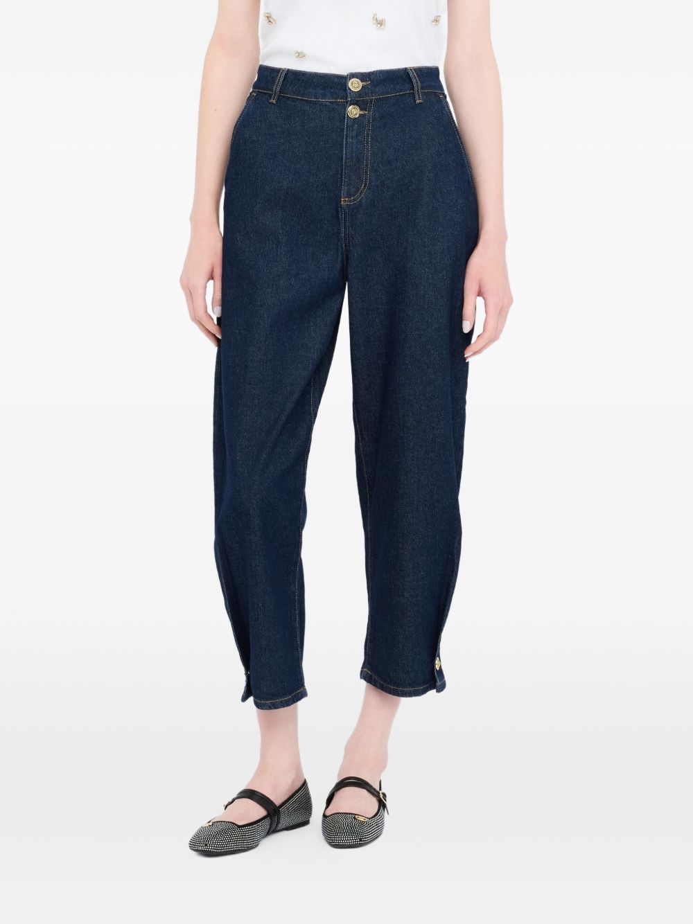LIU JO Elevated Dark Denim Jeans with Four Buttons