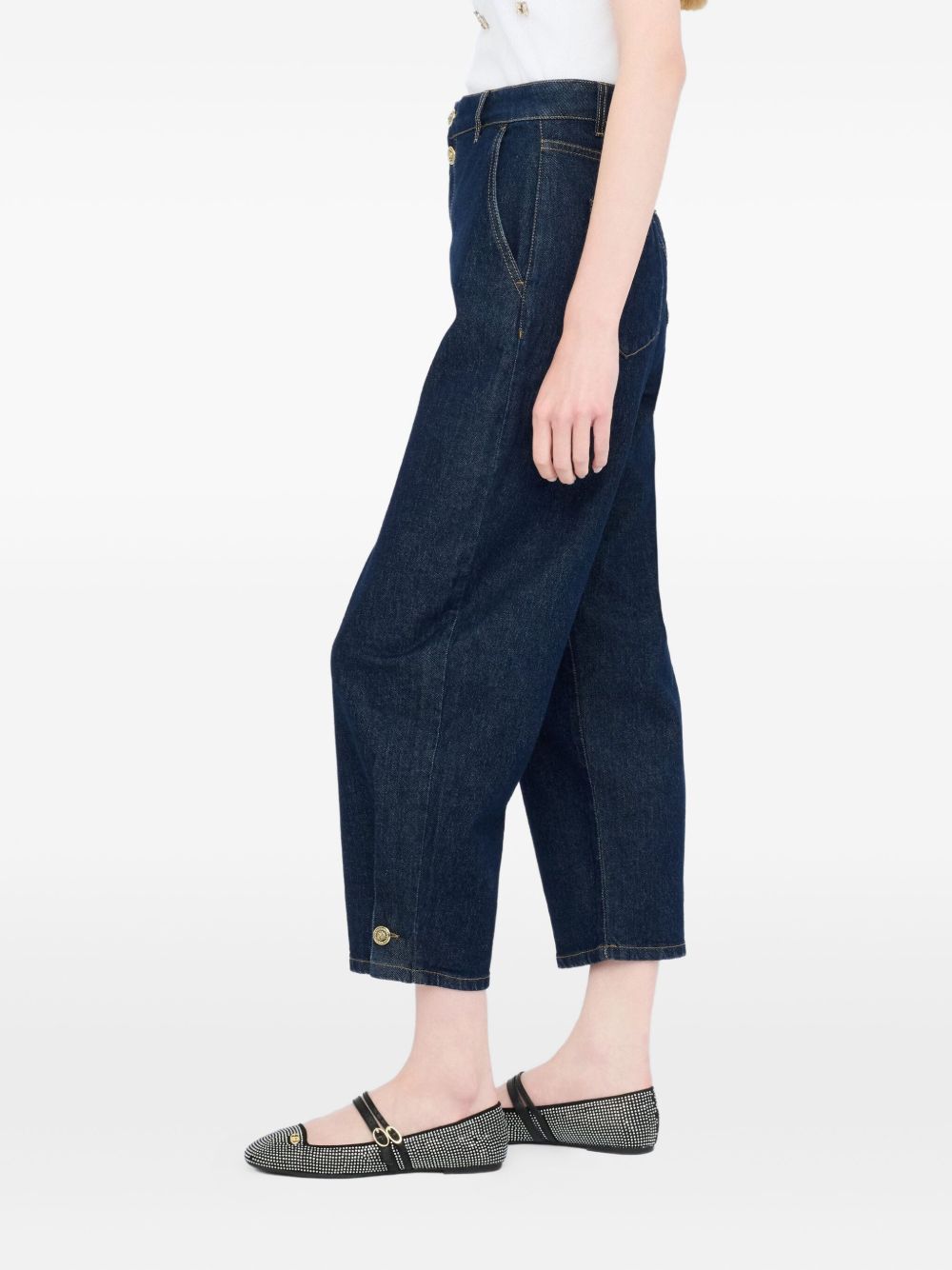 LIU JO Elevated Dark Denim Jeans with Four Buttons