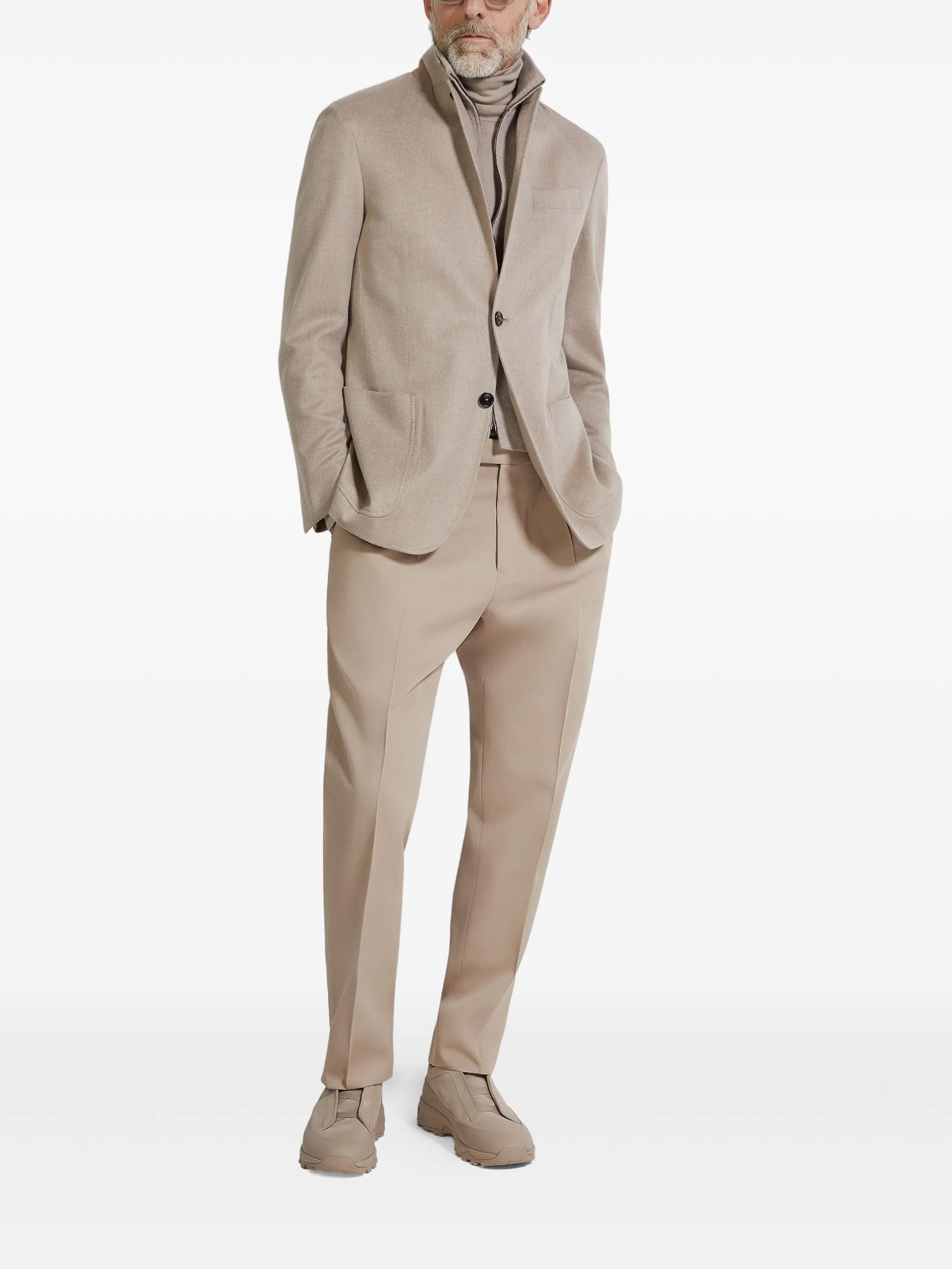 ZEGNA Cotton-Wool Trousers Size 46