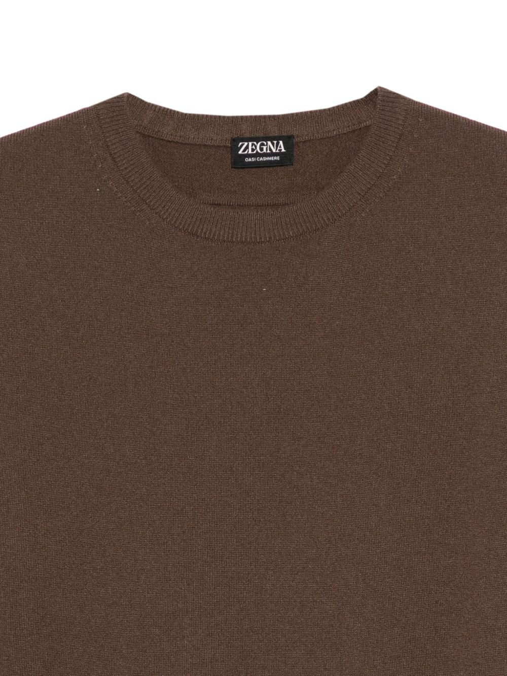 ZEGNA Men's Cashmere Ribbed Jumper - Size 50