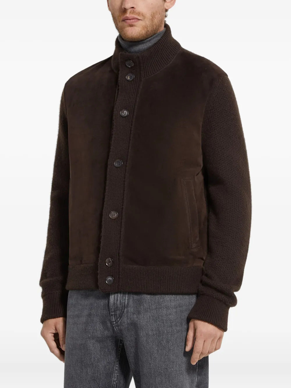 ZEGNA Men's Cashmere Blouson Jacket - Size 50