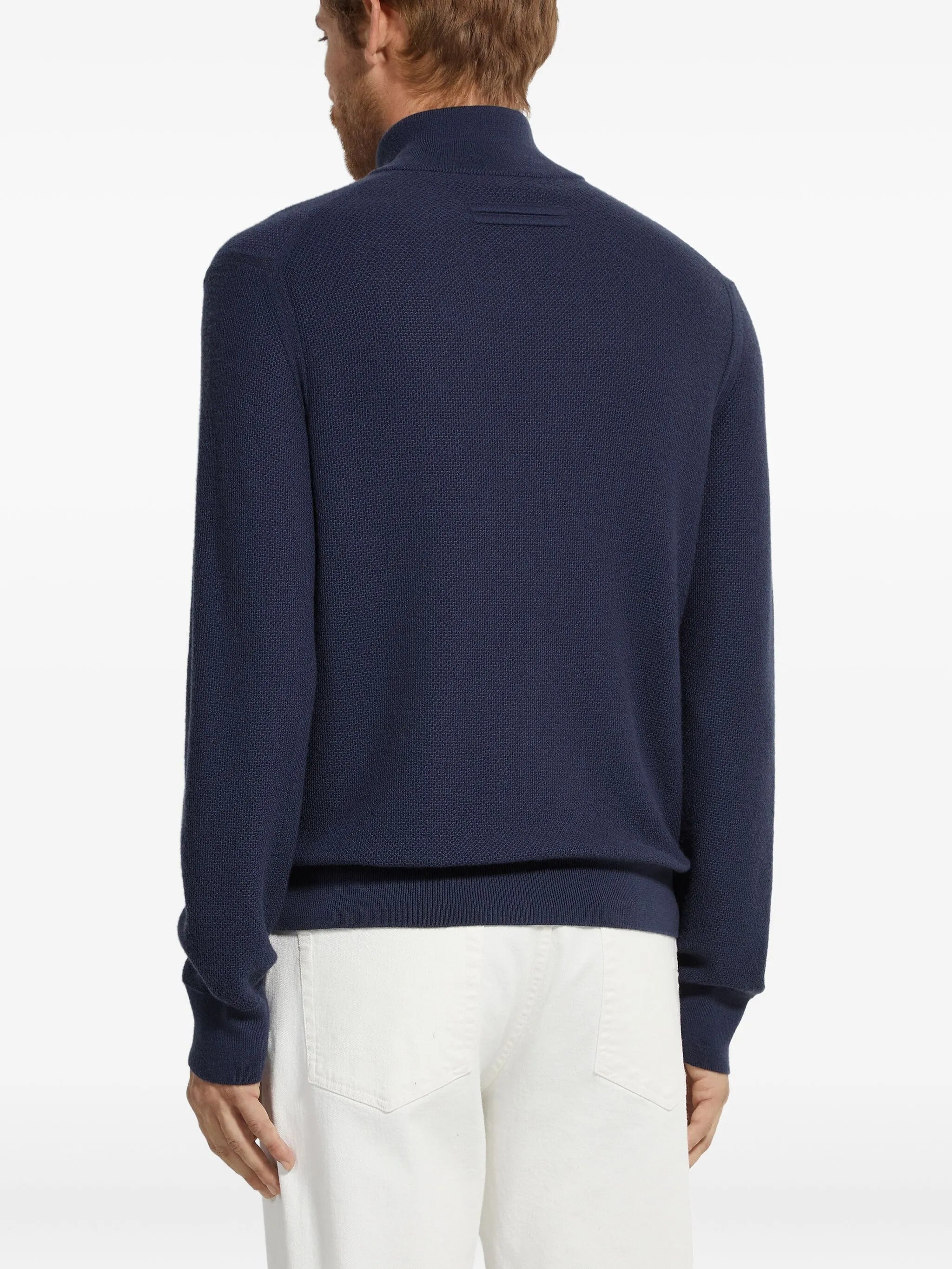 ZEGNA Cashmere High Neck Sweater - Size 50