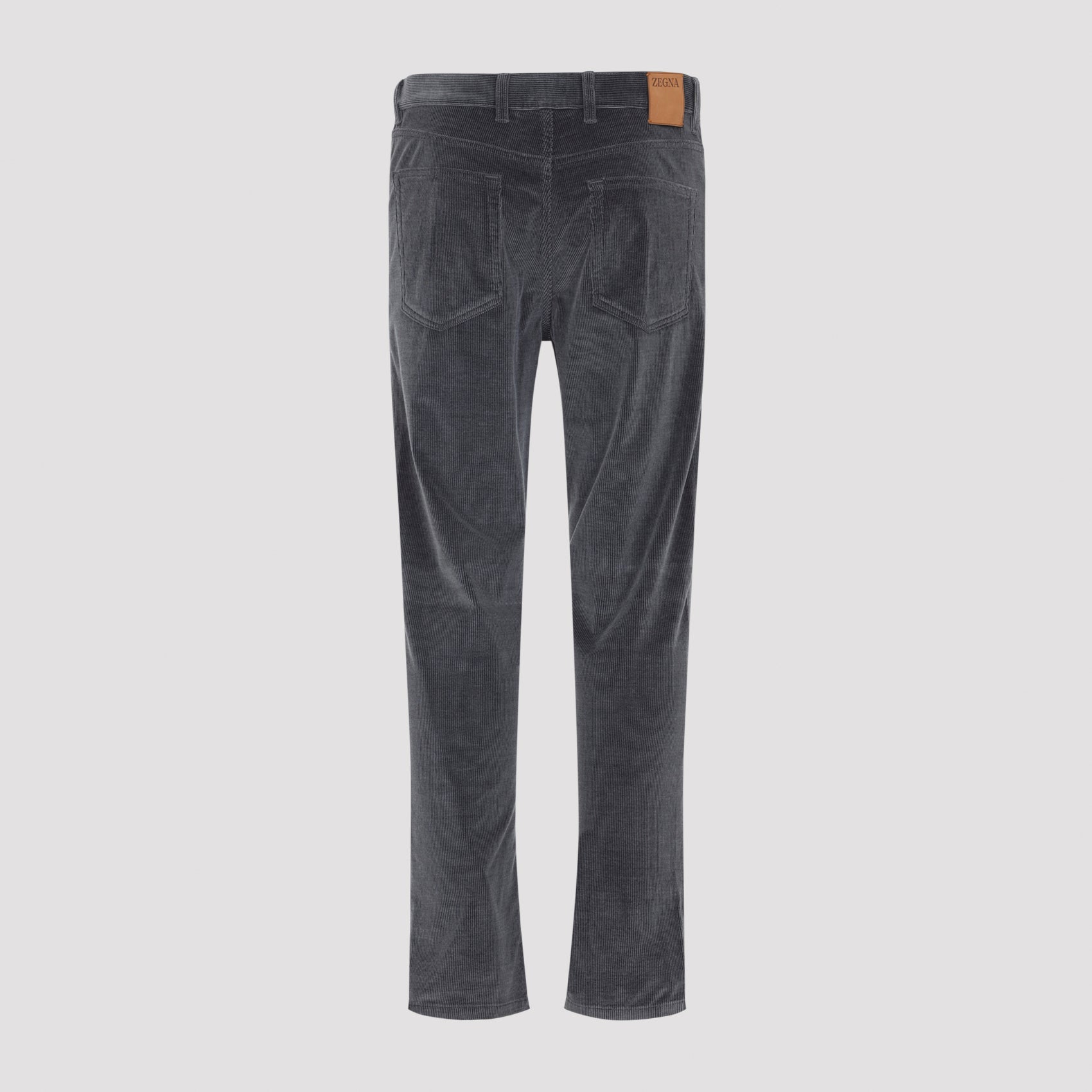 ZEGNA Cashmere Corduroy Cotton Pants for Men - Straight Leg
