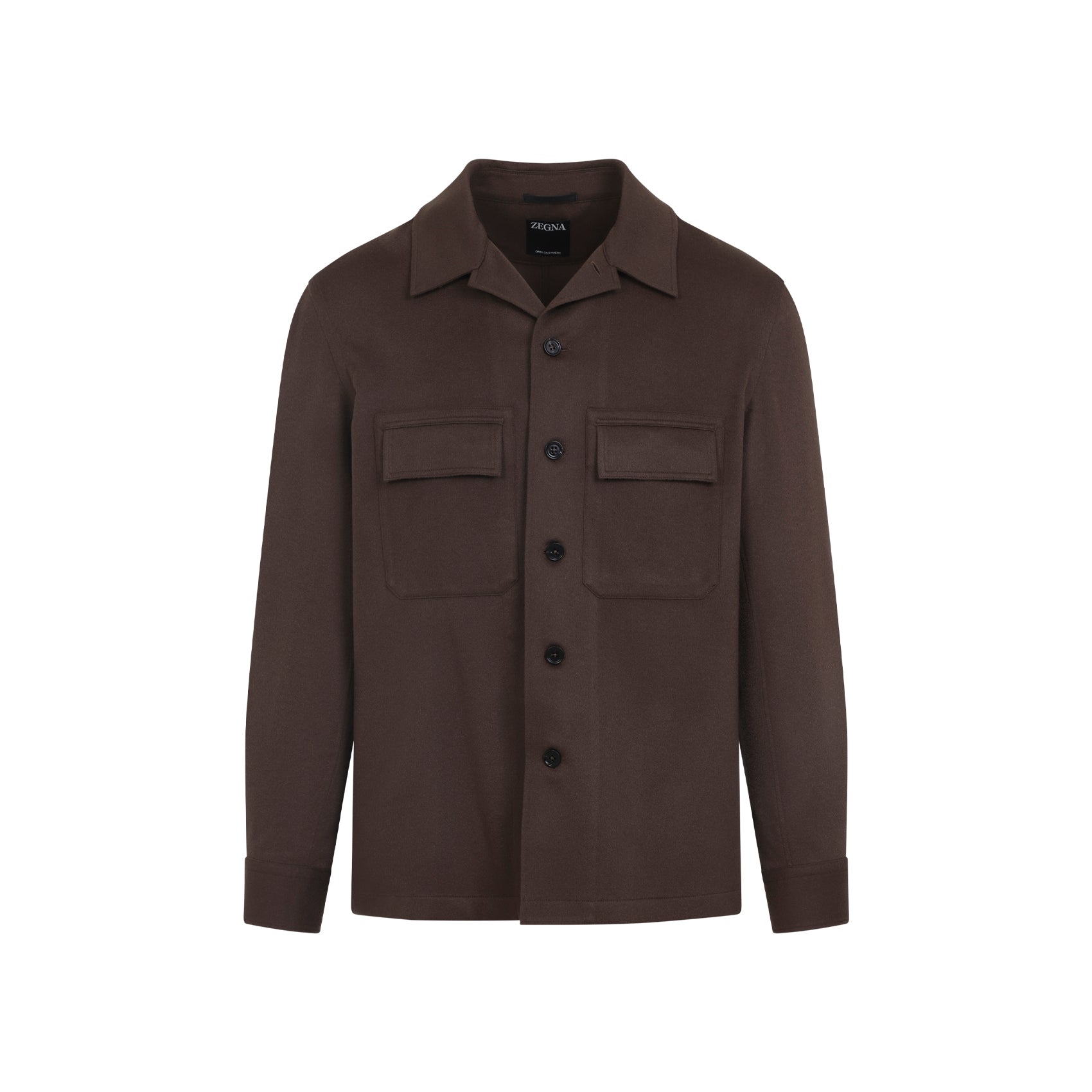 ZEGNA Men's Cashmere Silk Overshirt