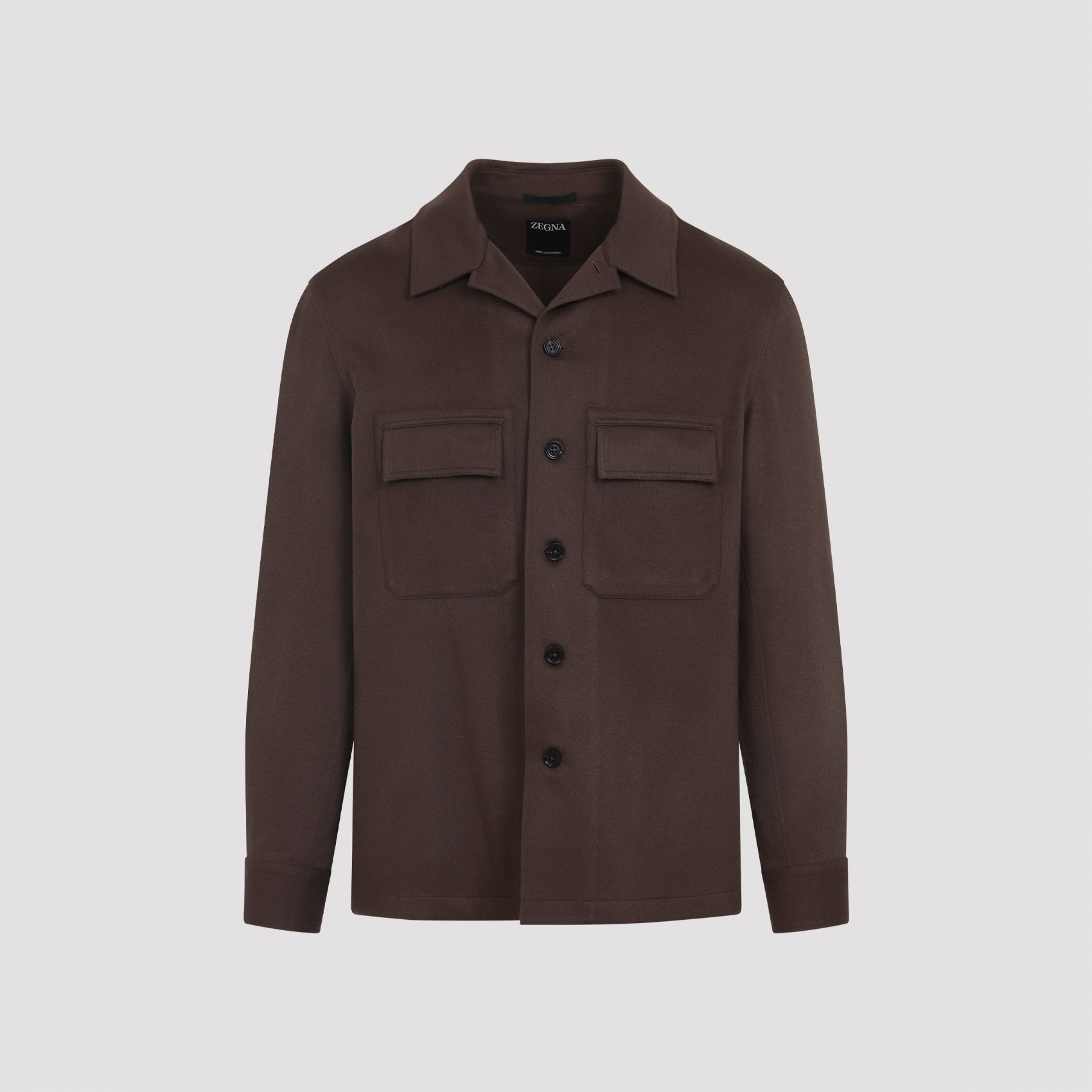 ZEGNA Men's Cashmere Silk Overshirt