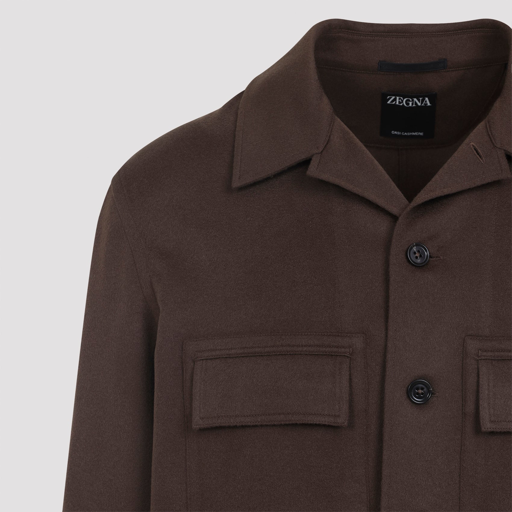 ZEGNA Men's Cashmere Silk Overshirt