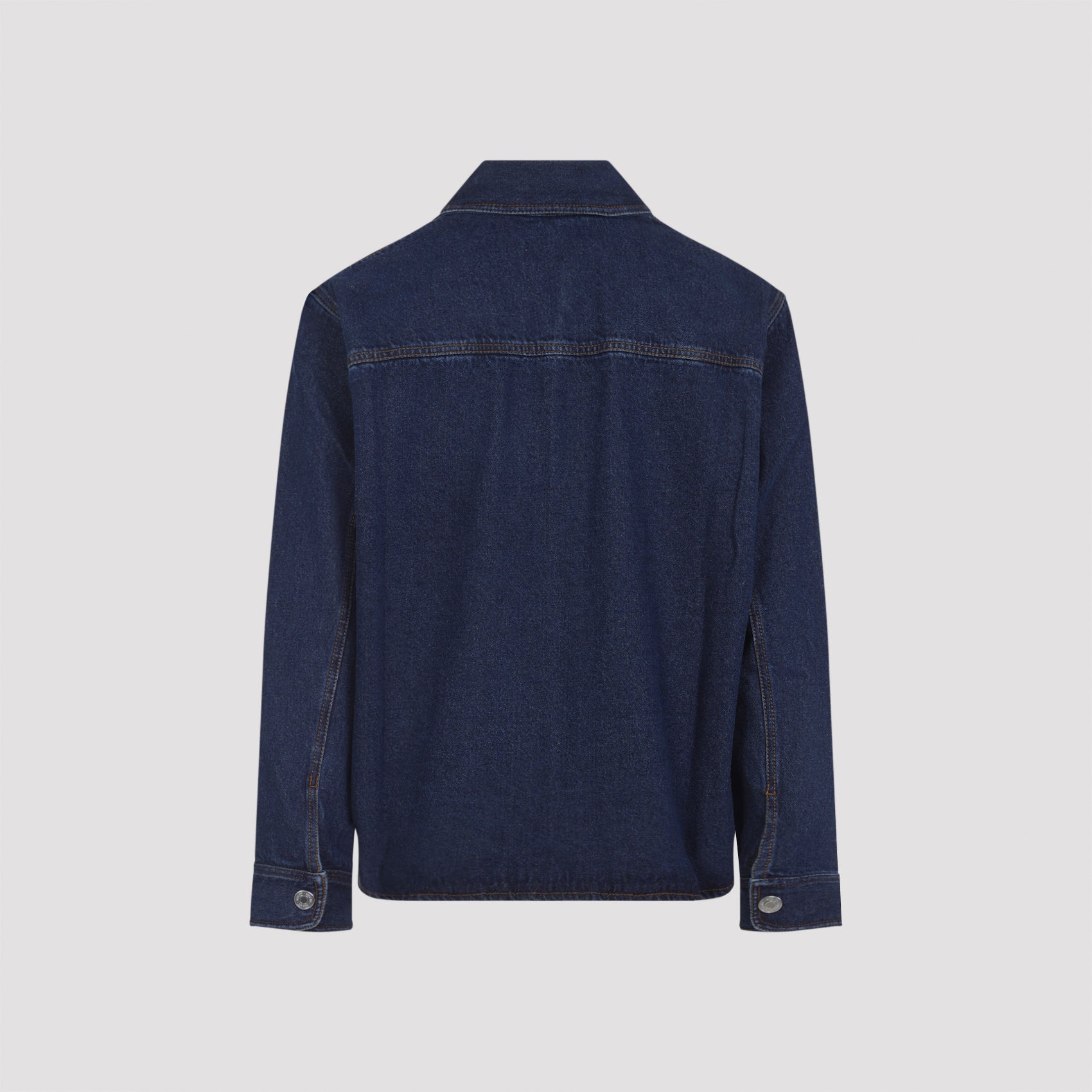 AMI PARIS Men's Cotton Overshirt - Regular Fit, Size M