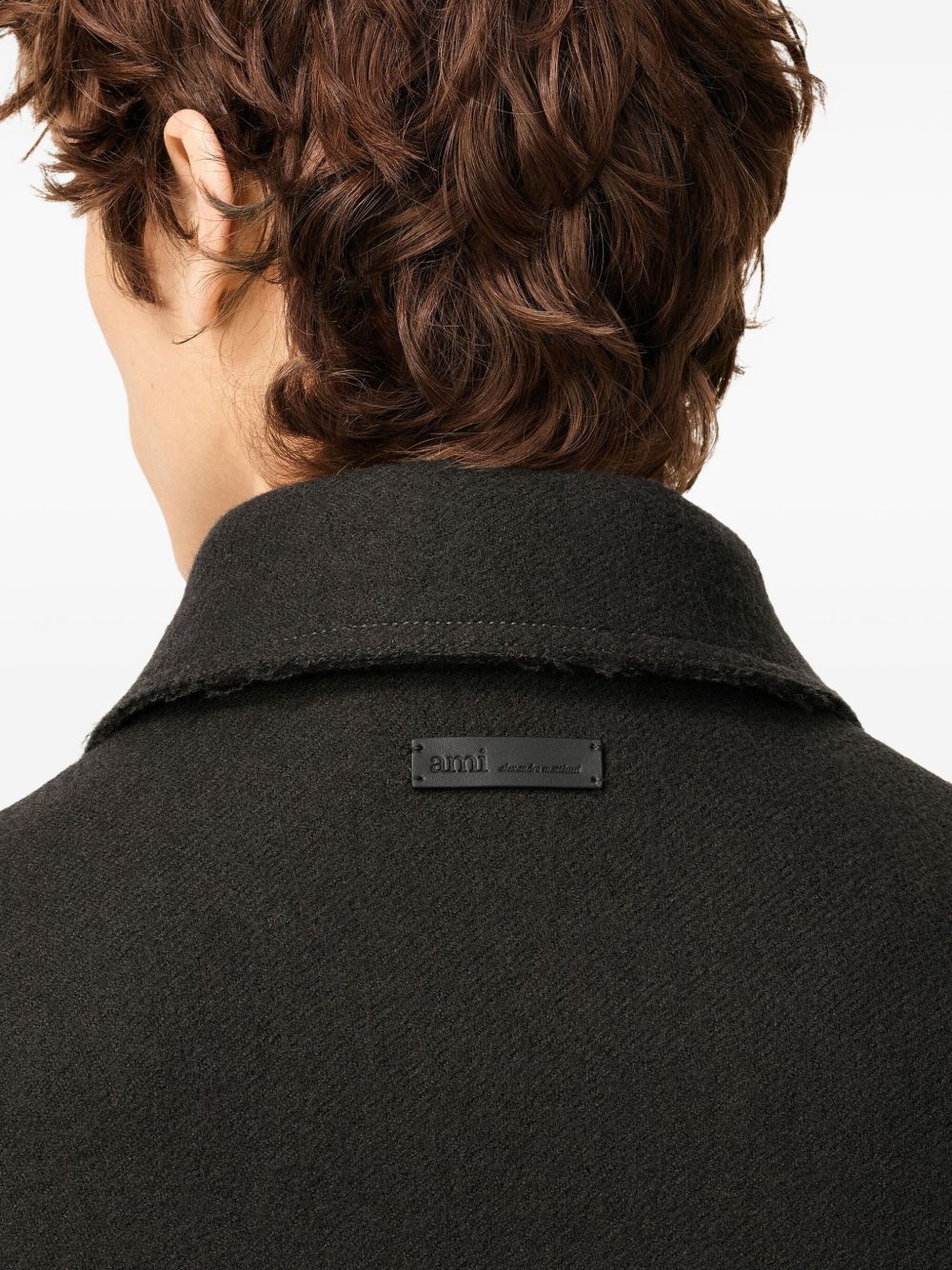 AMI PARIS Classic Wool Jacket with Button Fastening for Men