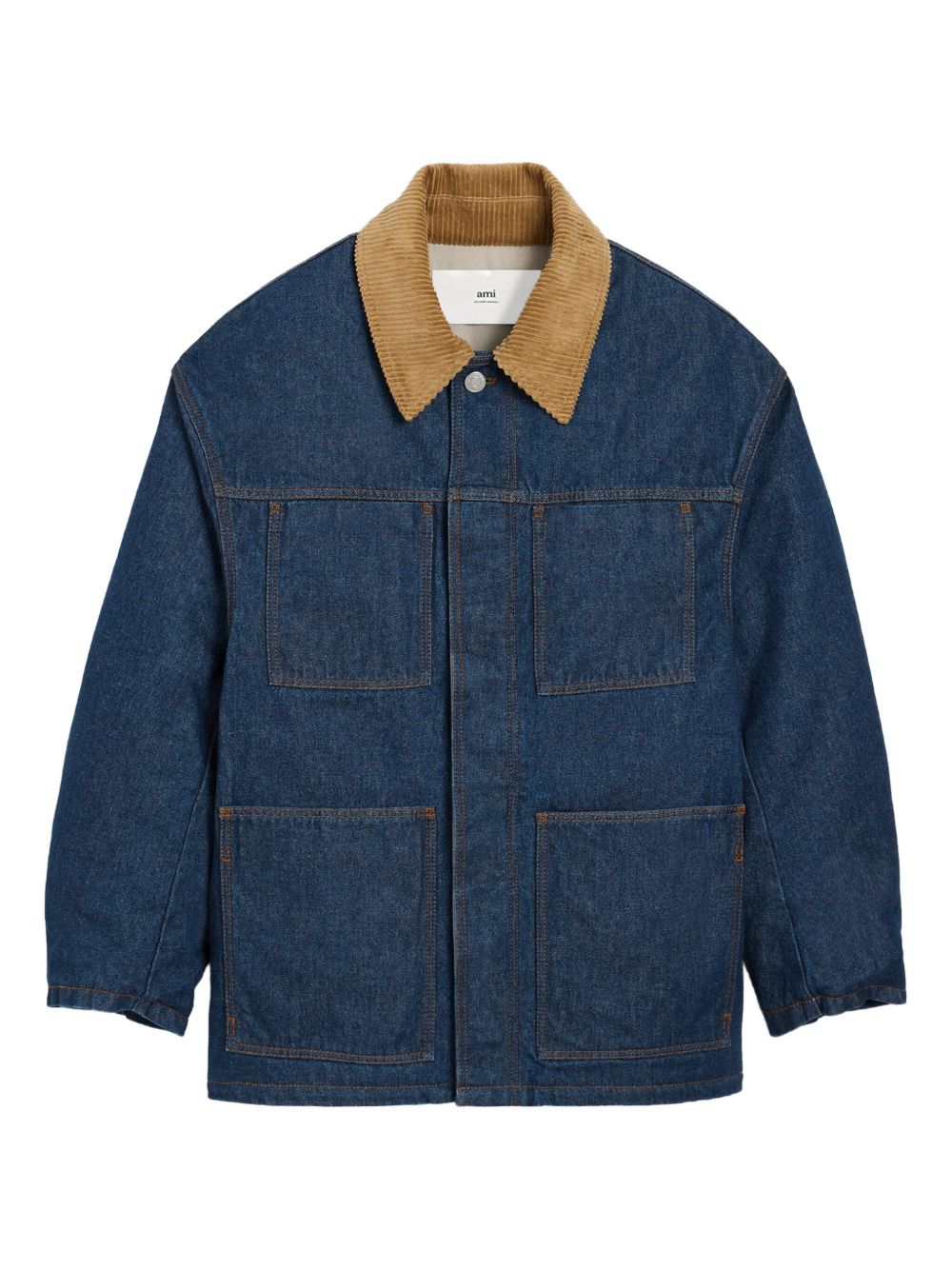 AMI PARIS Worker Denim Jacket for Men - FW25 Collection