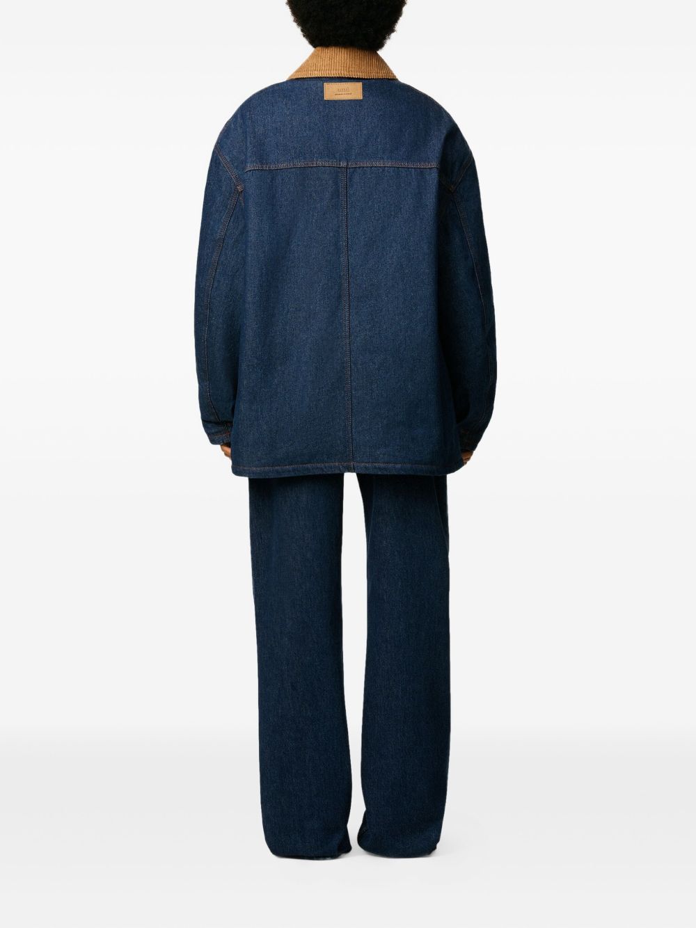 AMI PARIS Worker Denim Jacket for Men - FW25 Collection