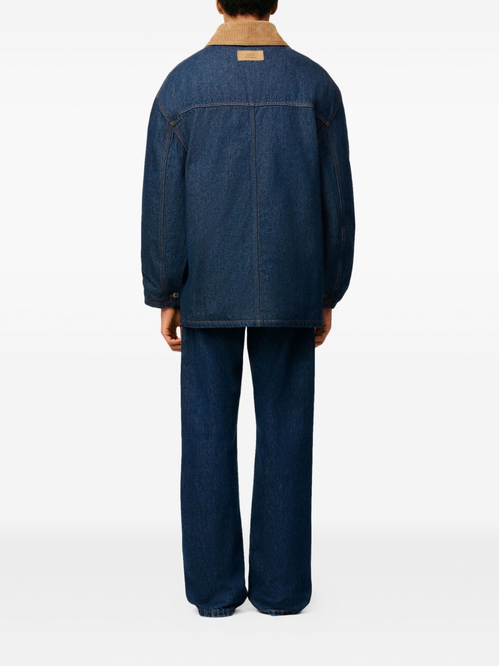 AMI PARIS Worker Denim Jacket for Men - FW25 Collection