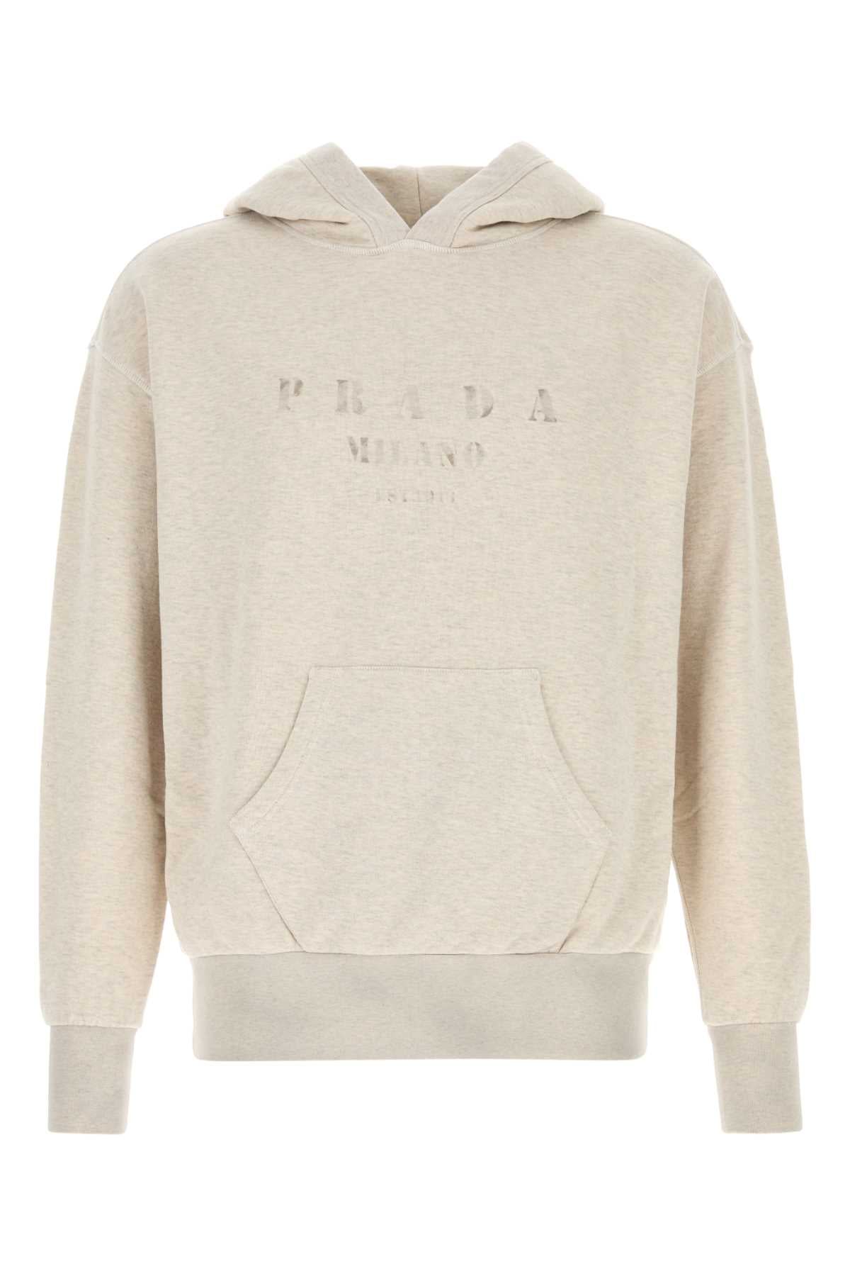 PRADA Melange Cotton Sweatshirt for Men - Fall/Winter 2025