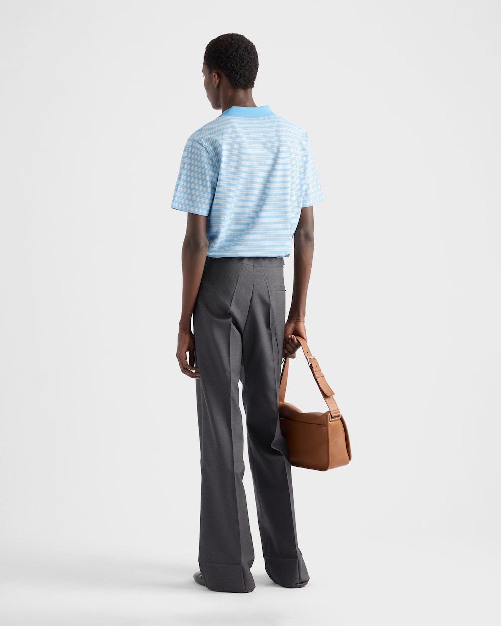 PRADA Men's Mini Polo Shirt for FW25