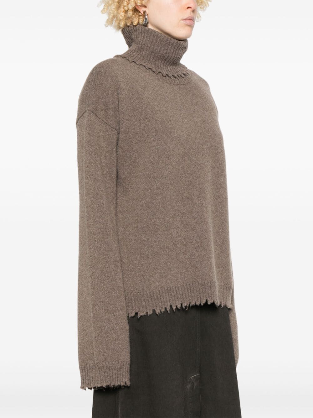 UMA WANG High Neck Cashmere Top