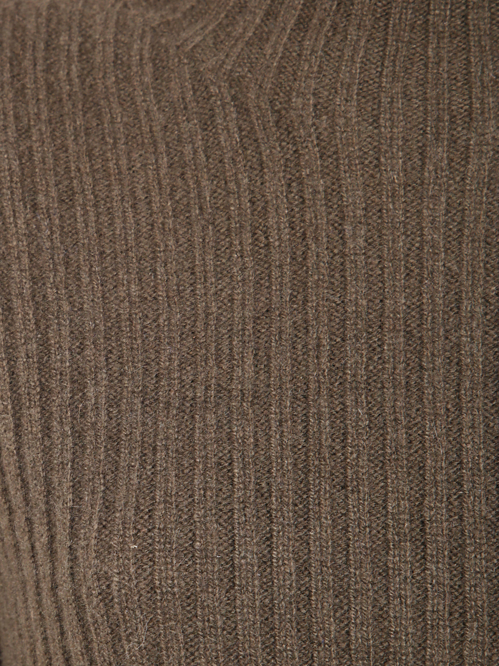 UMA WANG High Neck Rib Top Sweater