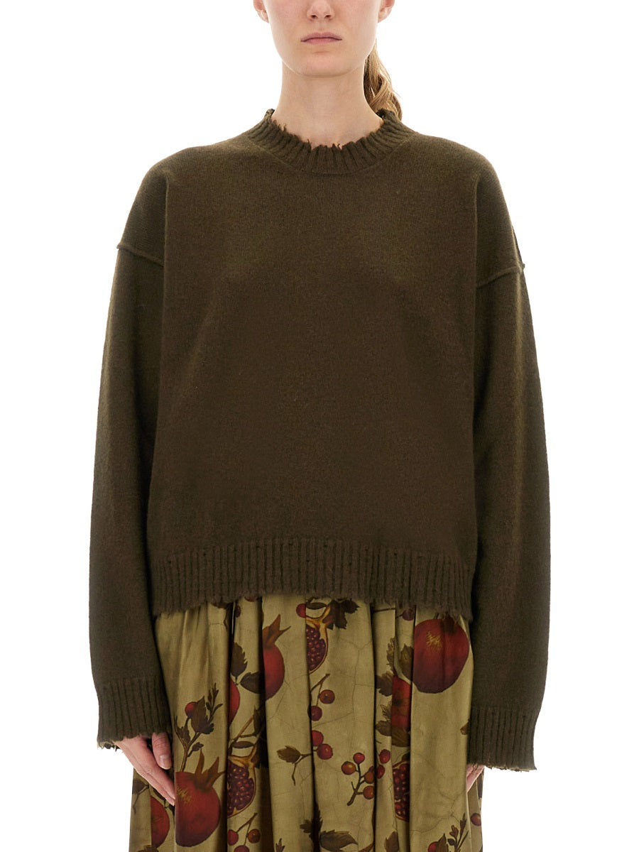 UMA WANG Cashmere Sweater with Bangs - Size S