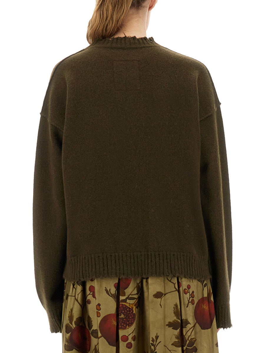 UMA WANG Cashmere Sweater with Bangs - Size S