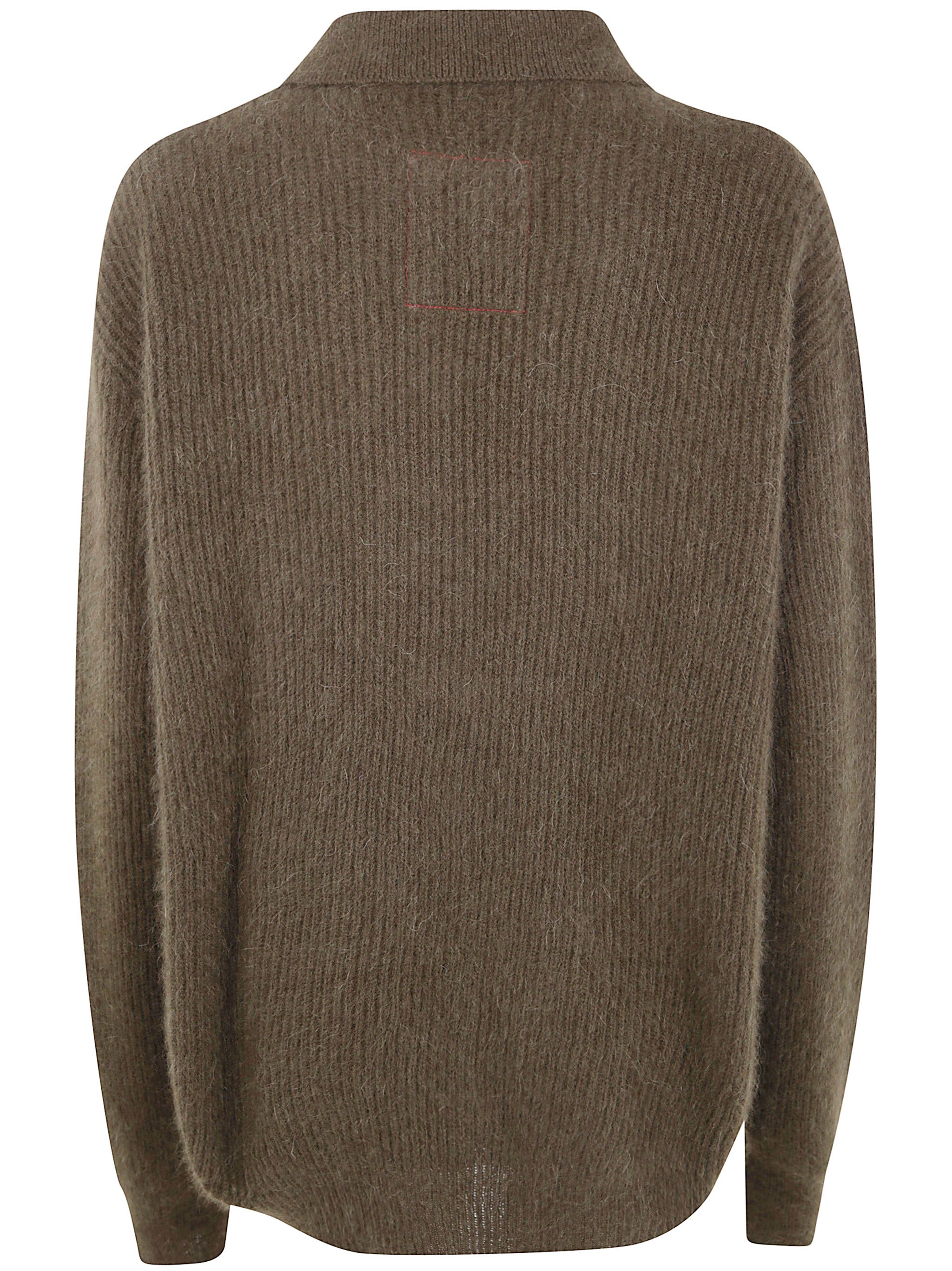 UMA WANG Luxurious Polo Shirt in Soft Raccoon Fur