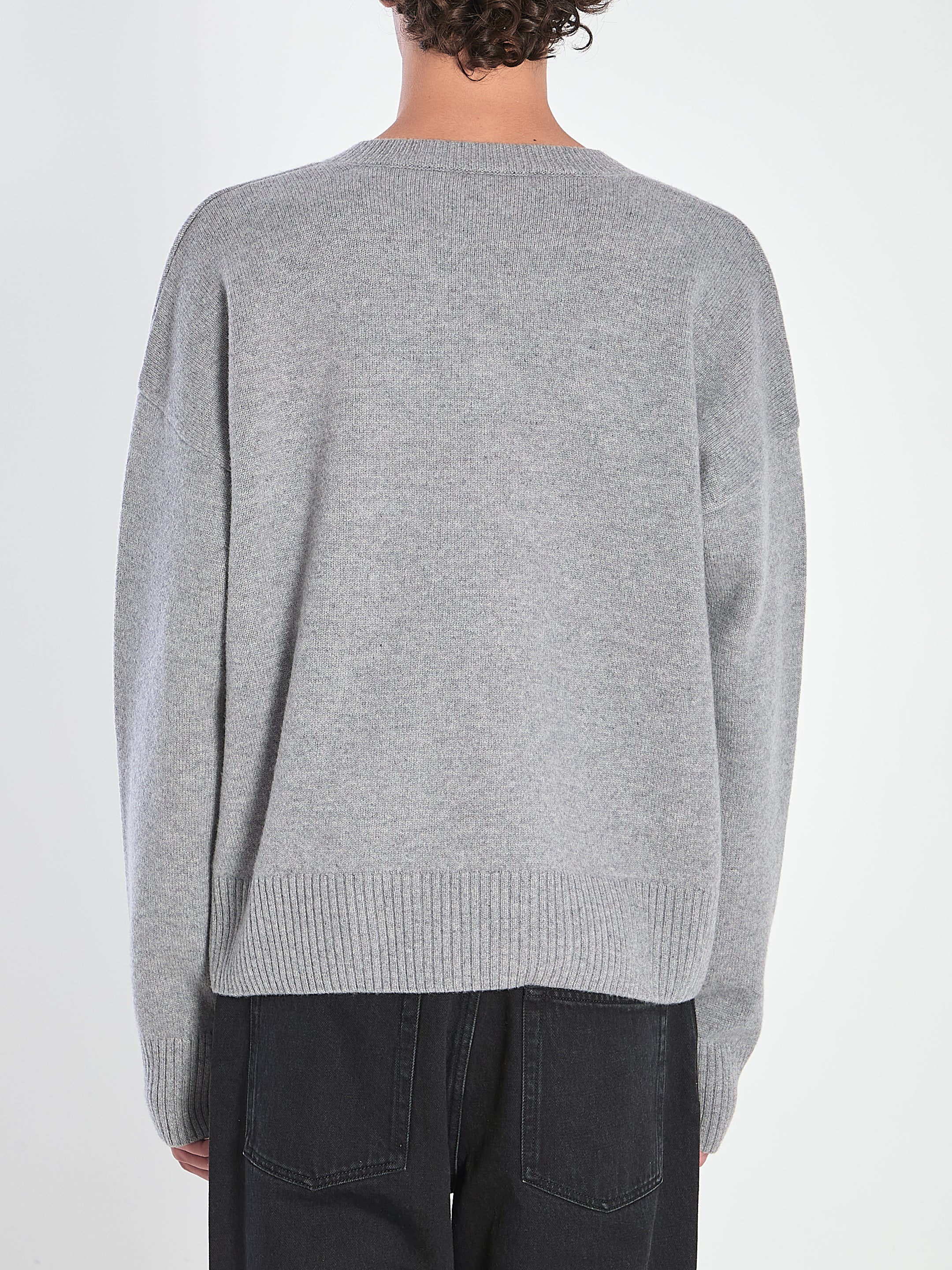 AMI PARIS Wool Blend Sweater for Men - FW25 Collection