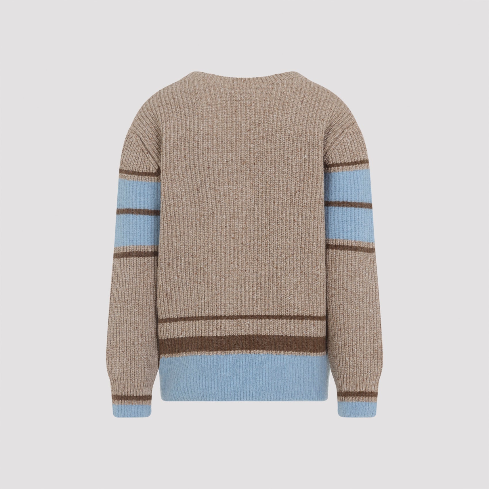 AMI PARIS Ribbed T-Shirt with Patch for Men