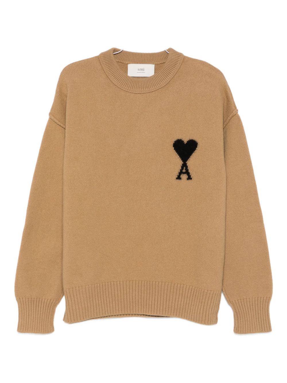 AMI PARIS Heart Logo Wool Sweater - Women's - FW25