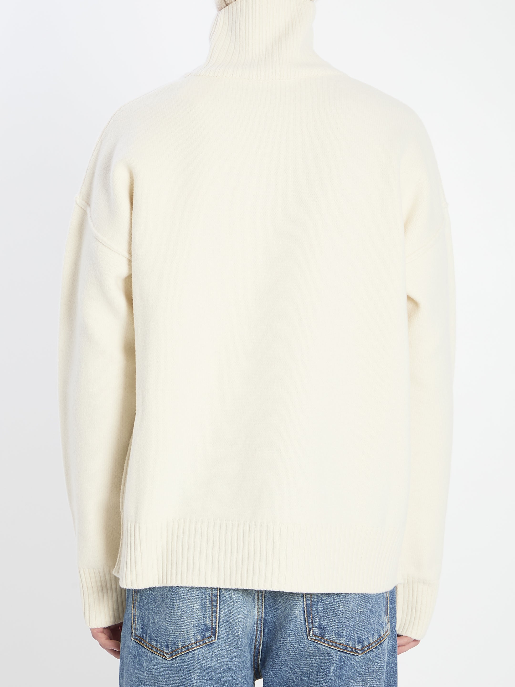 AMI PARIS Men's Funnel Neck Sweater