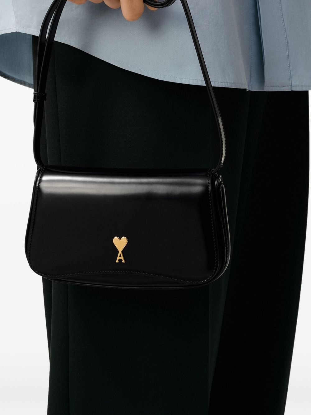 AMI PARIS Leather Crossbody Handbag