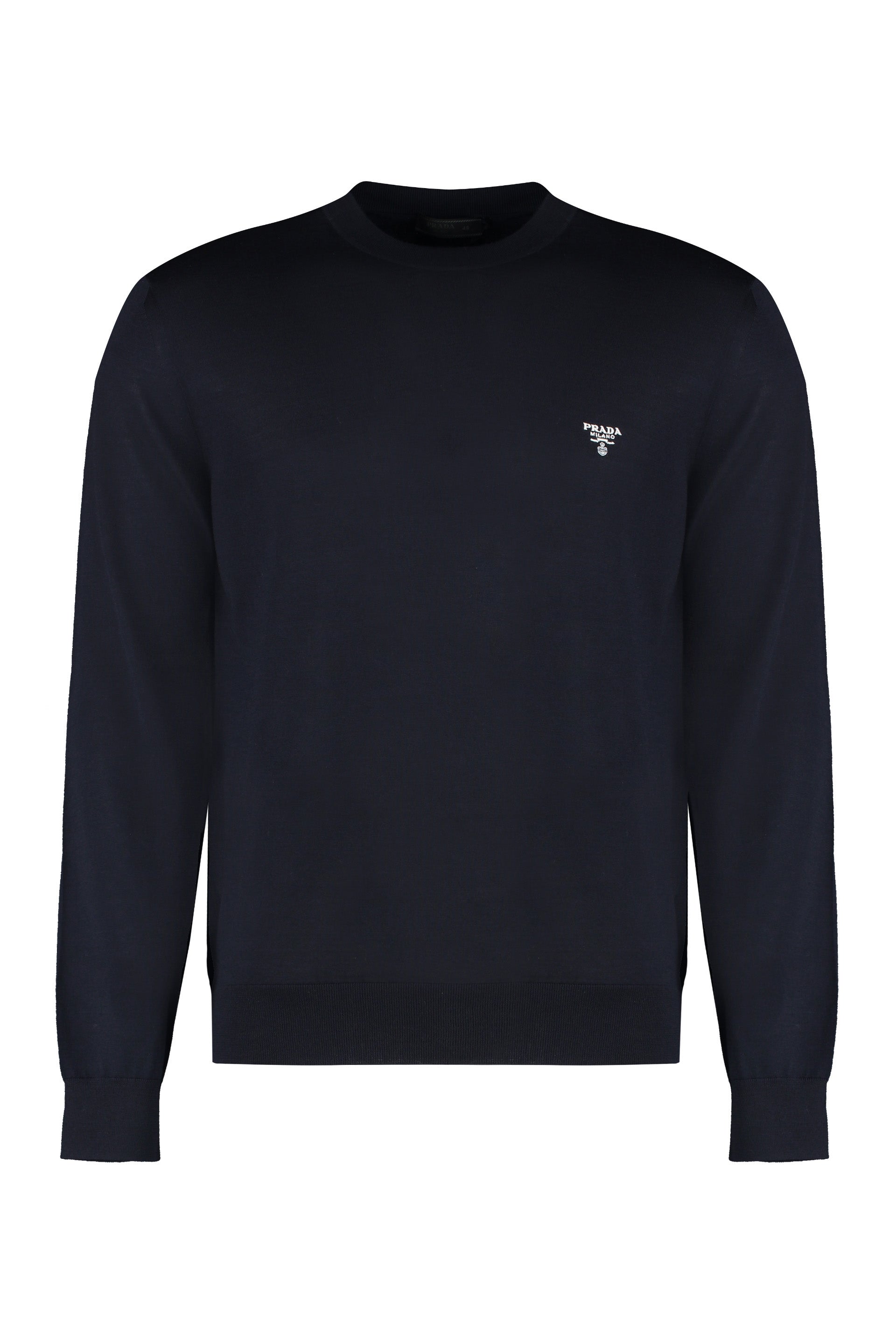 PRADA Long Sleeve Crew-Neck Sweater