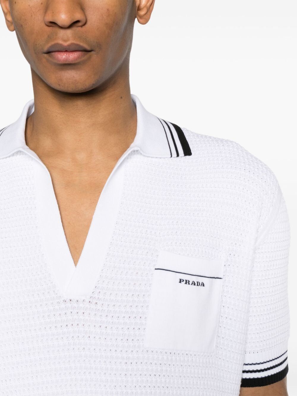 PRADA Knit Polo Shirt for Men