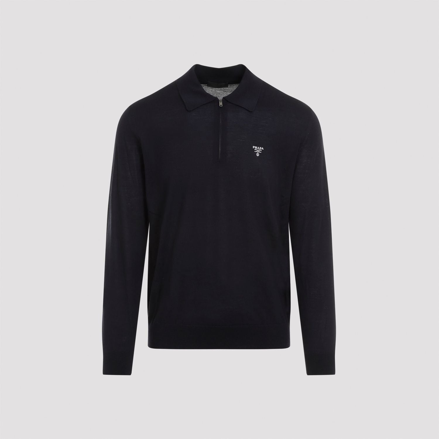 PRADA Knit Wool Polo Shirt