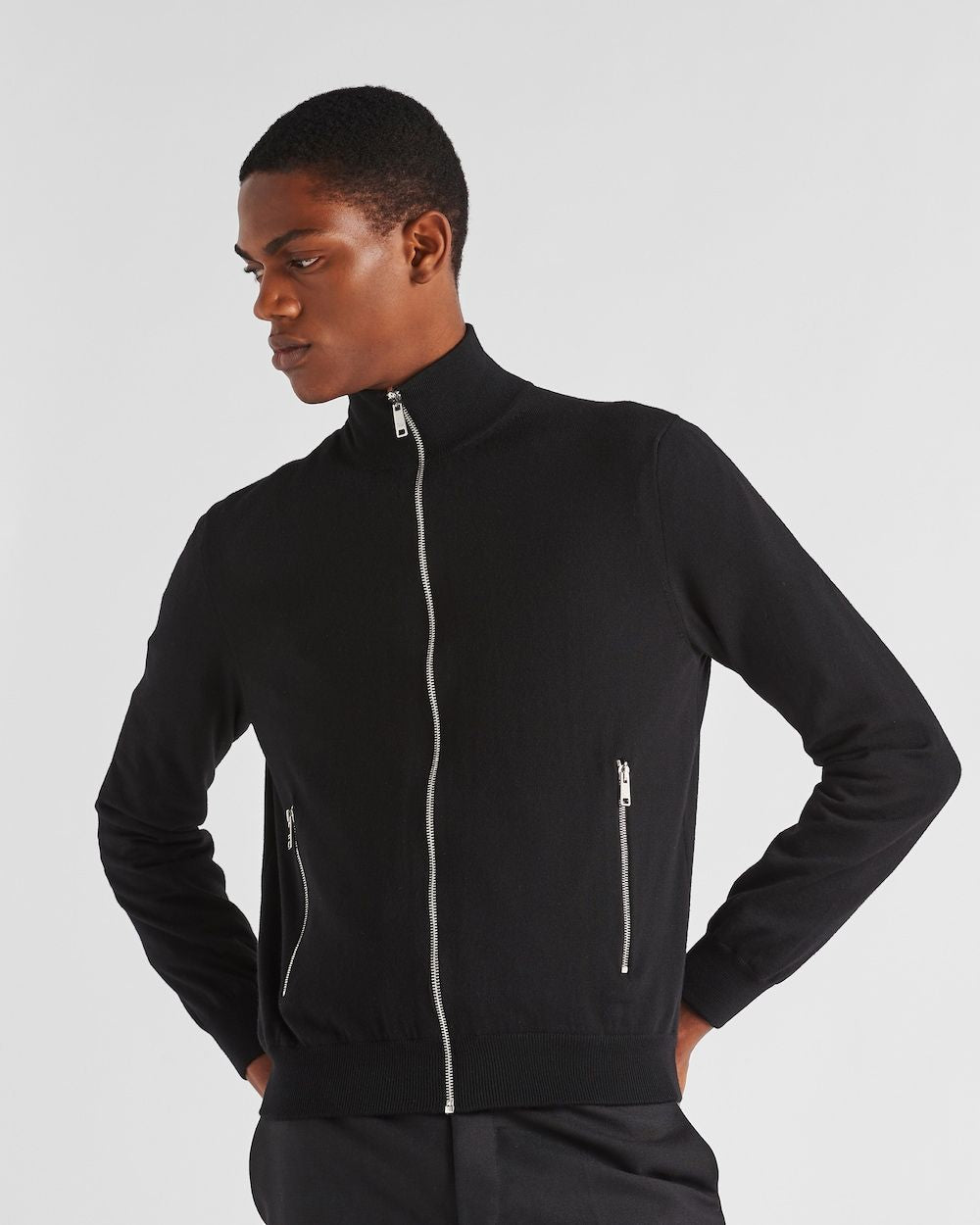 PRADA Men's Zip Cardigan - FW25 Collection