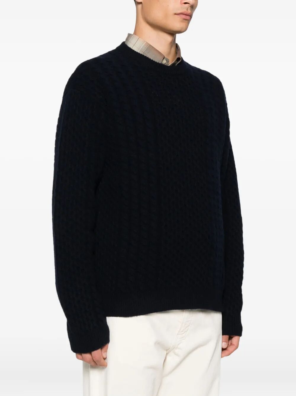 PRADA Cable-Knit Wool Sweater for Men