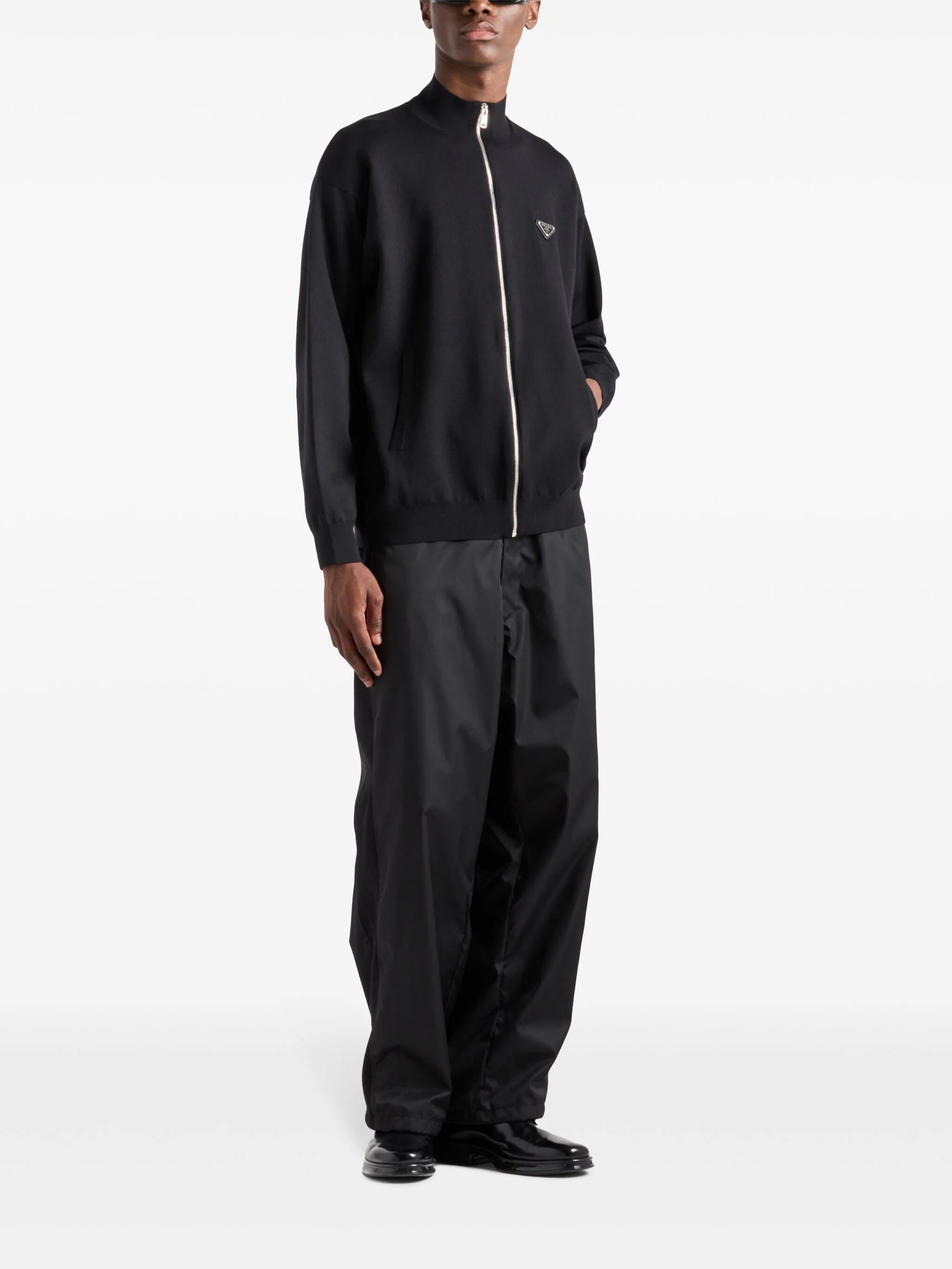 PRADA Men's Nylon Cardigan - FW25 Collection