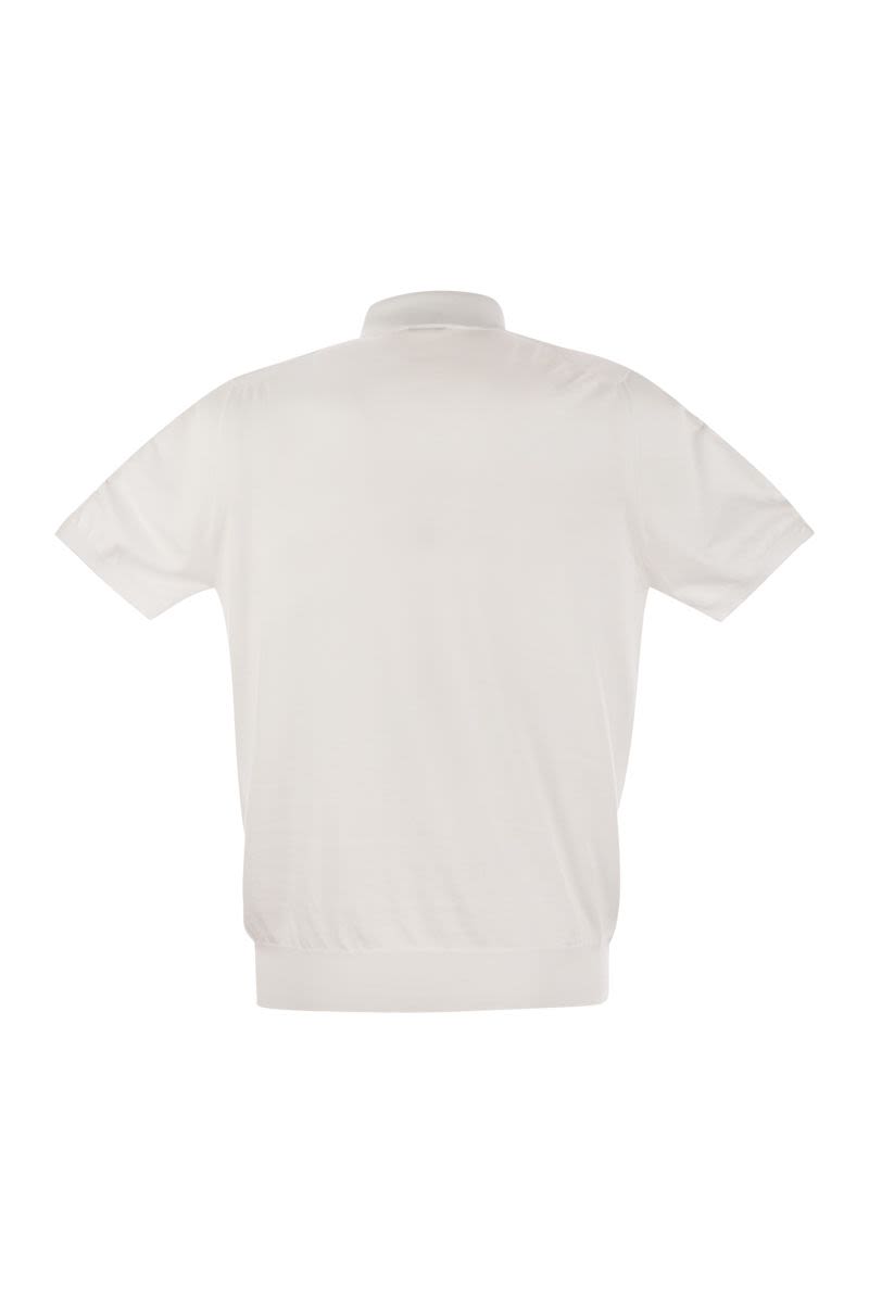 KITON Short-Sleeved Cotton Polo Shirt