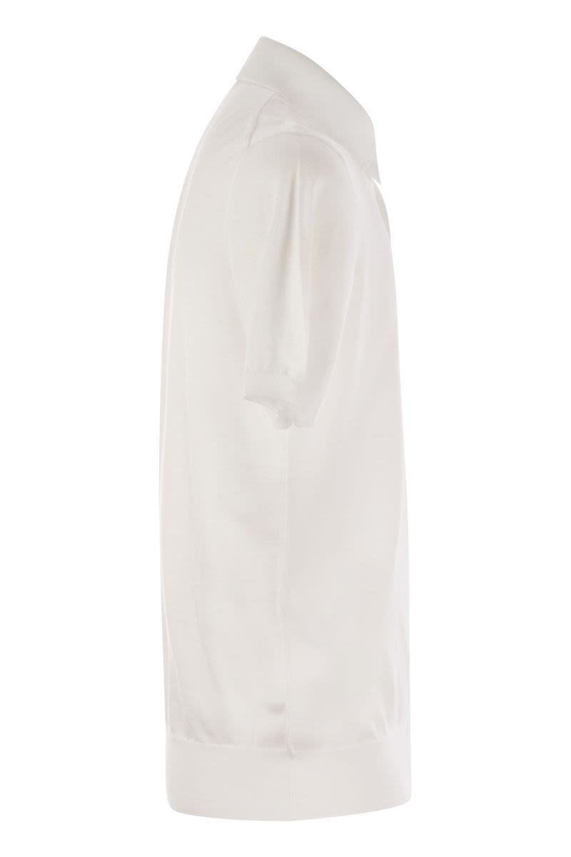 KITON Short-Sleeved Cotton Polo Shirt