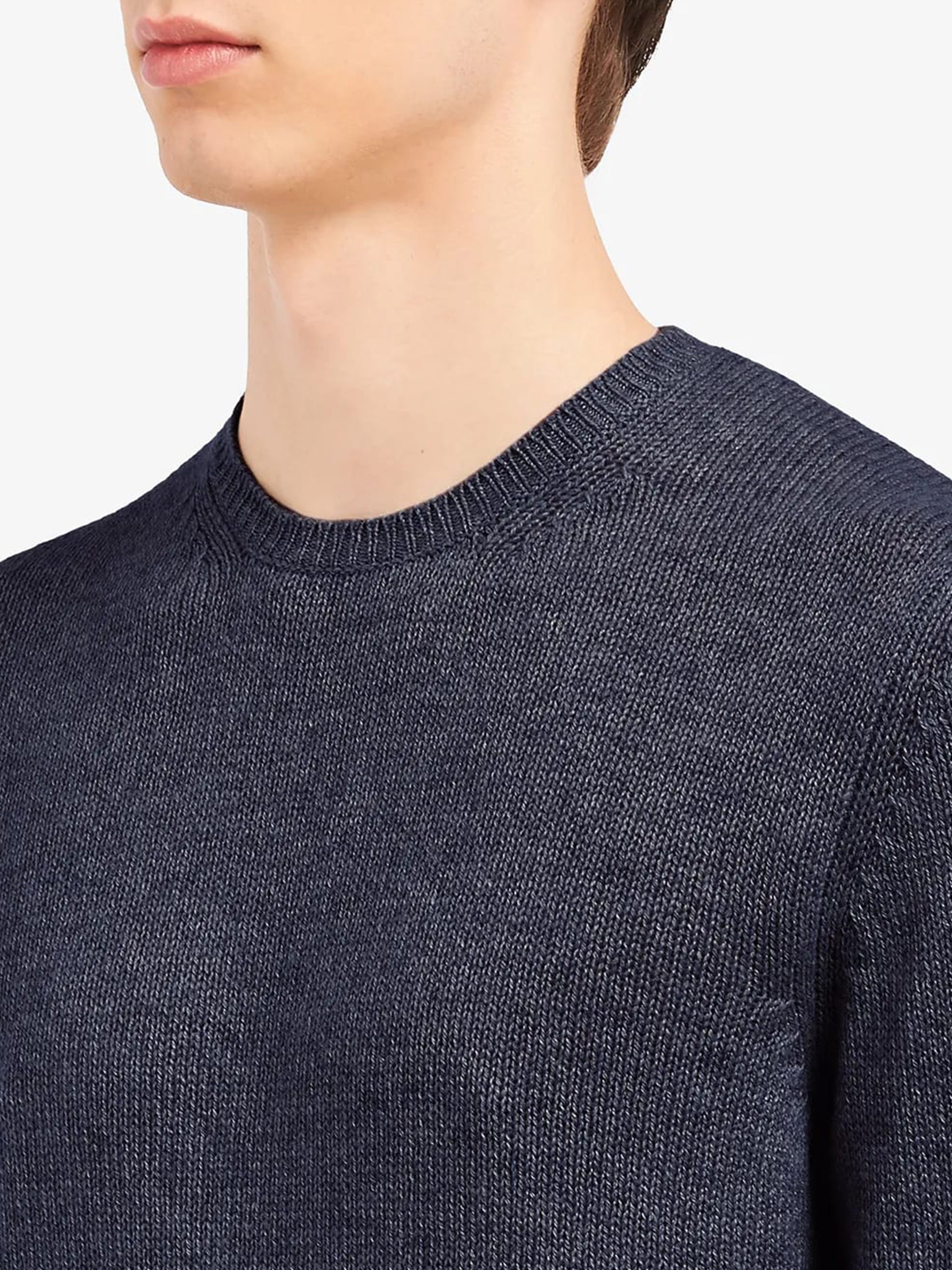 PRADA Round-Neck Cashmere Sweater for Men