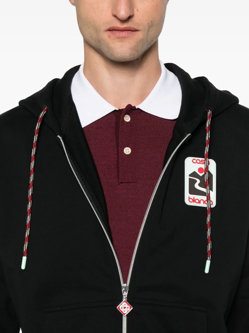 CASABLANCA Sunset Valley Zip Through Hoodie