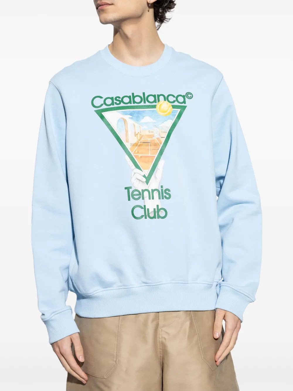CASABLANCA Metaphysical Tennis Icon Printed Sweatshirt