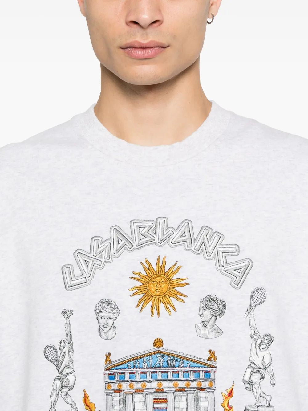 CASABLANCA Embroidered Sweatshirt for Men - SS25 Collection