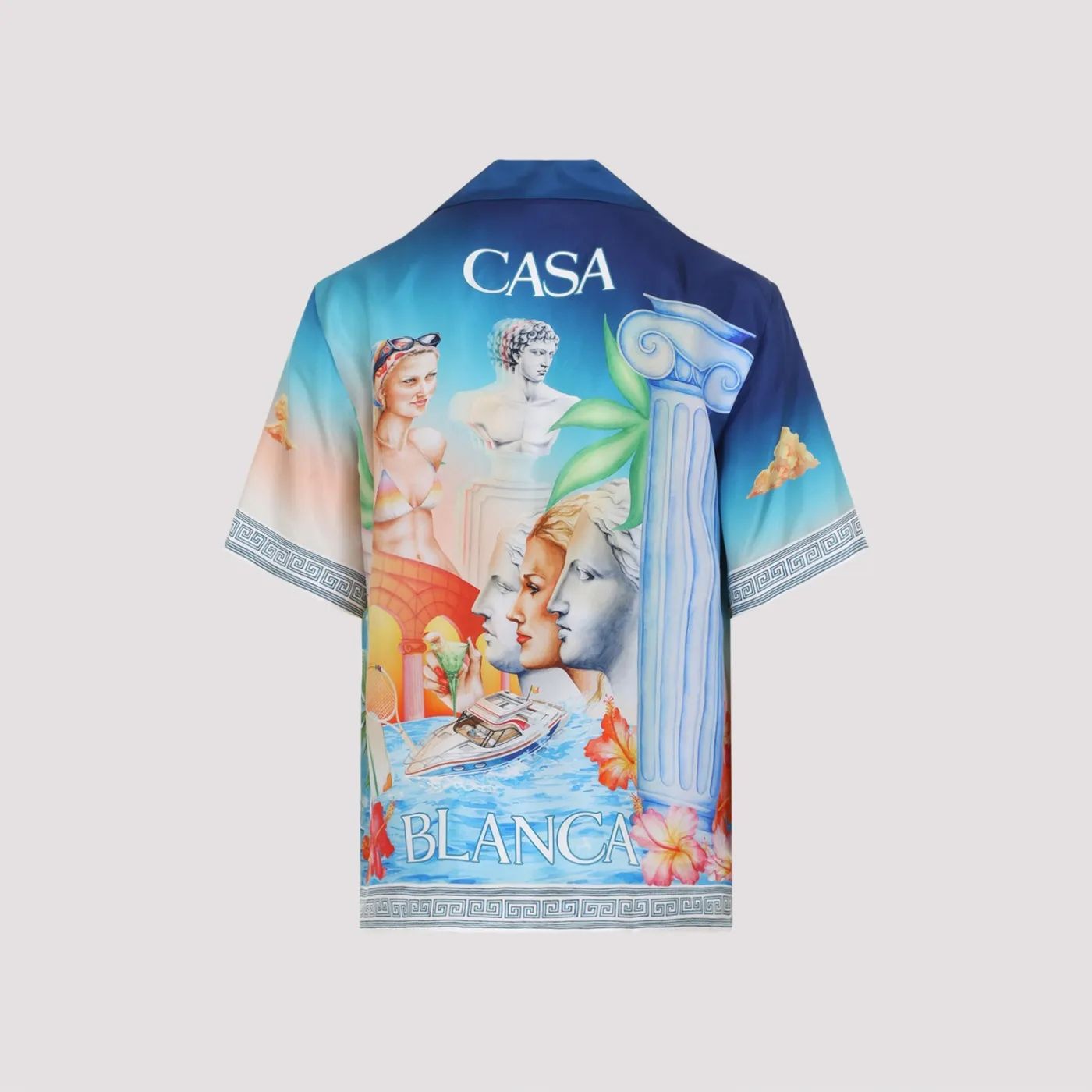 CASABLANCA Short Sleeve Cuban Collar Shirt