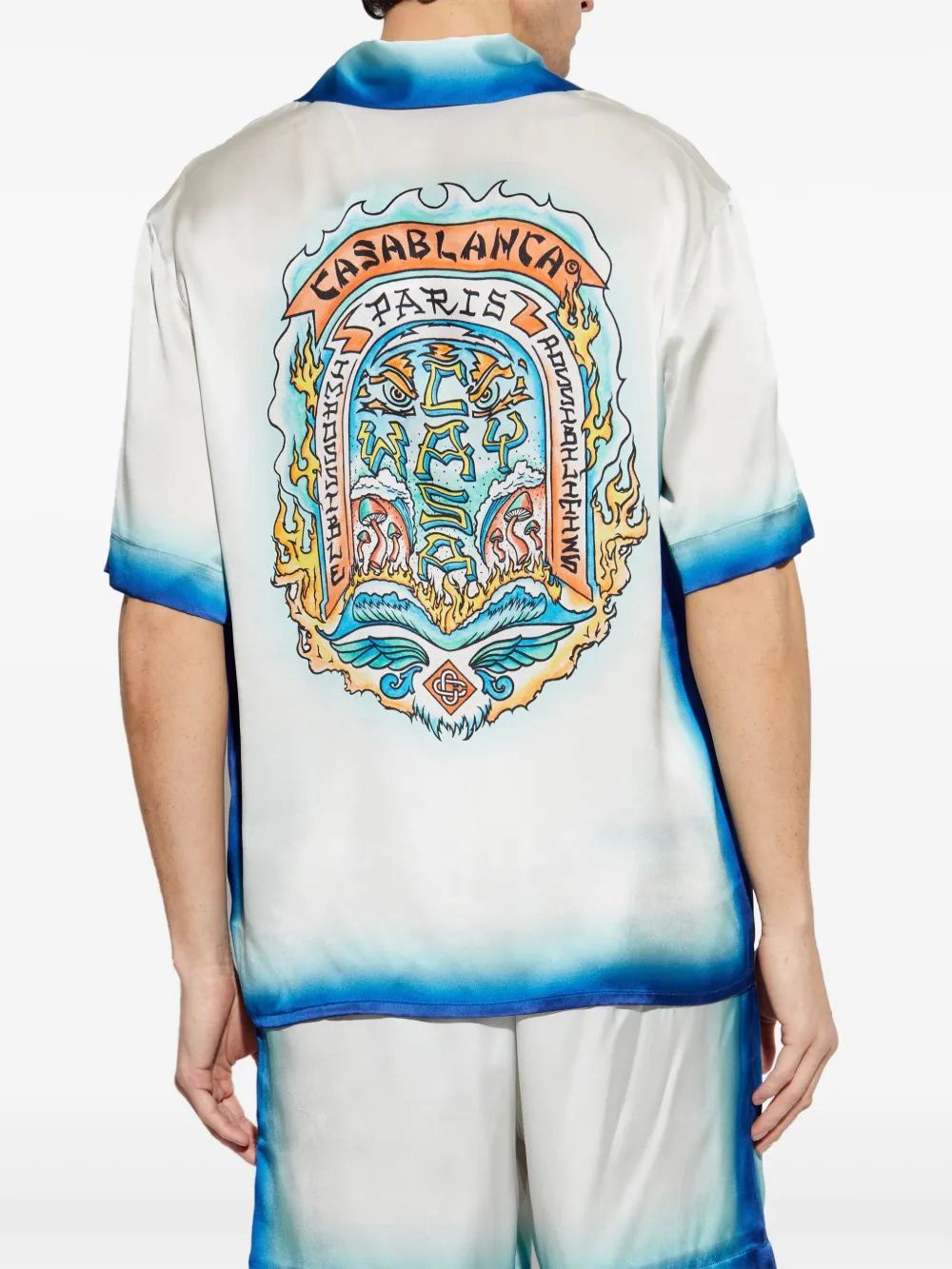 CASABLANCA Short Sleeve Cuban Collar Shirt for Men - SS25