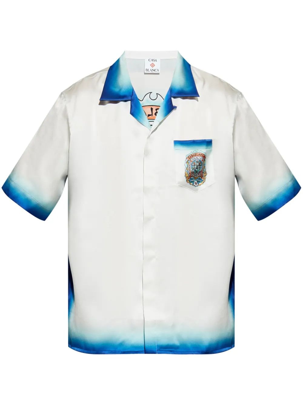 CASABLANCA Short Sleeve Cuban Collar Shirt for Men - SS25