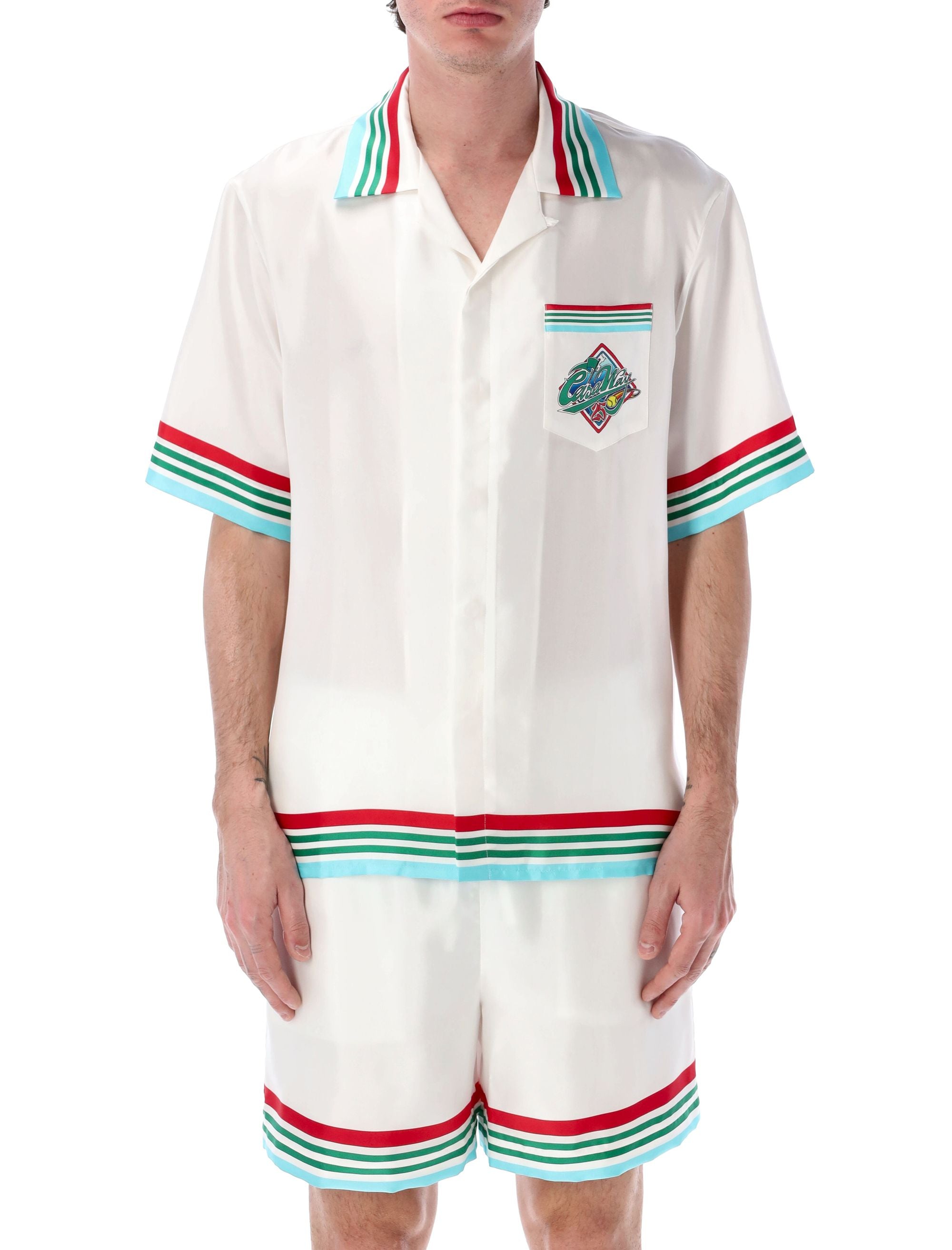 CASABLANCA World Series Silk Shirt - Size L