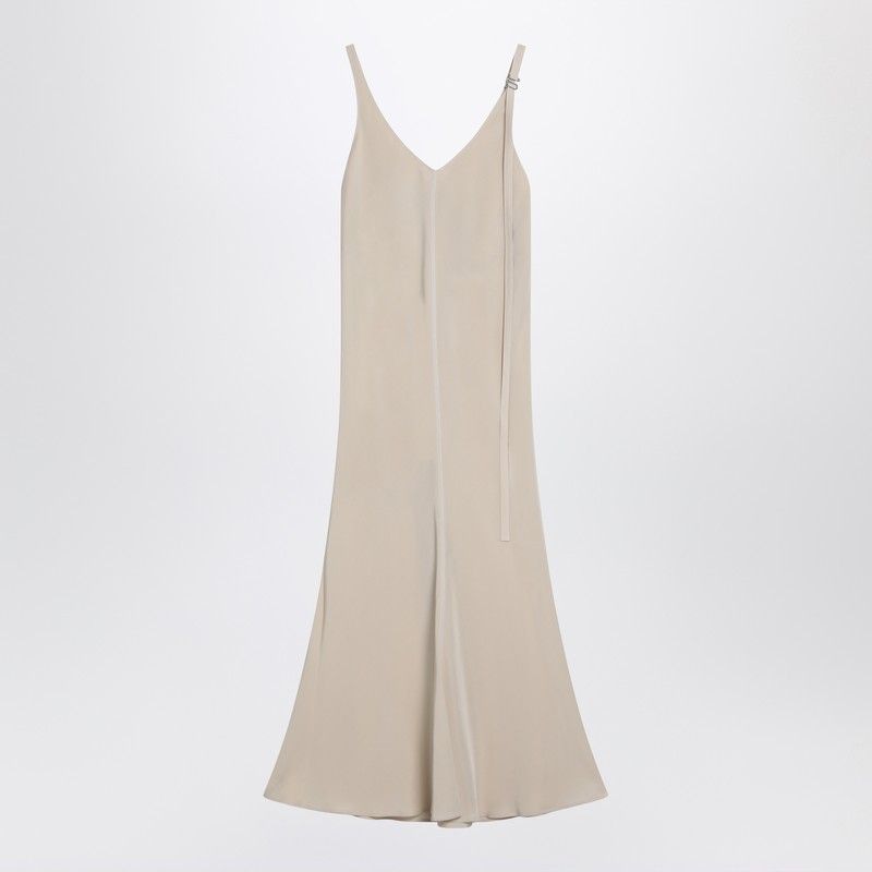 MAX MARA SPORTMAX Adjustable Strap V-Neck Mini Dress