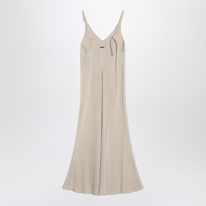 MAX MARA SPORTMAX Adjustable Strap V-Neck Mini Dress