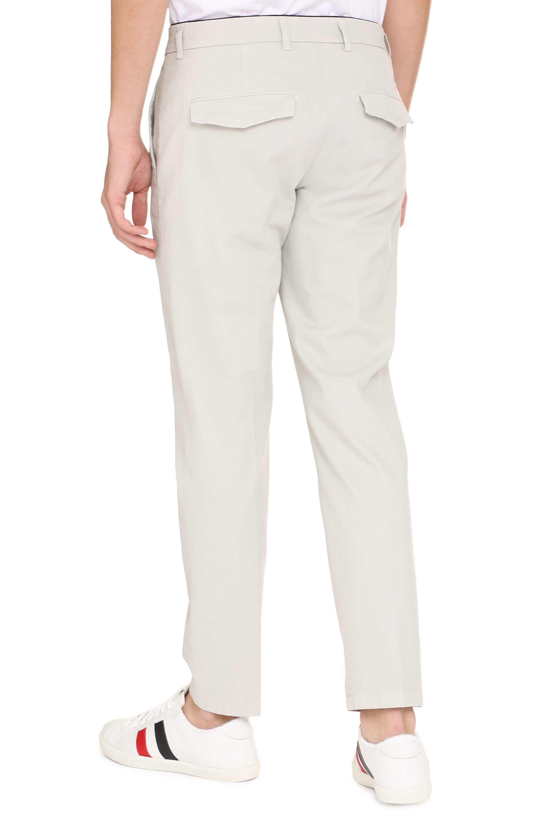 DEPARTMENT FIVE Men's Cotton Chino Trousers with Flap Pockets